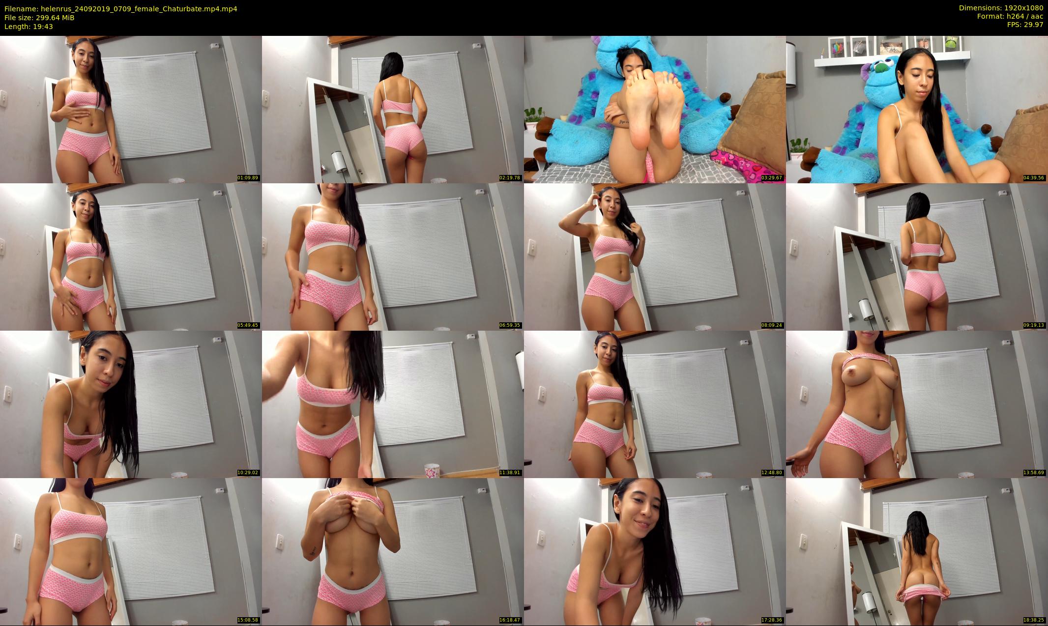 helenrus — 20 minute Chaturbate female cam show recording, 1080p, Sep 24, 2019