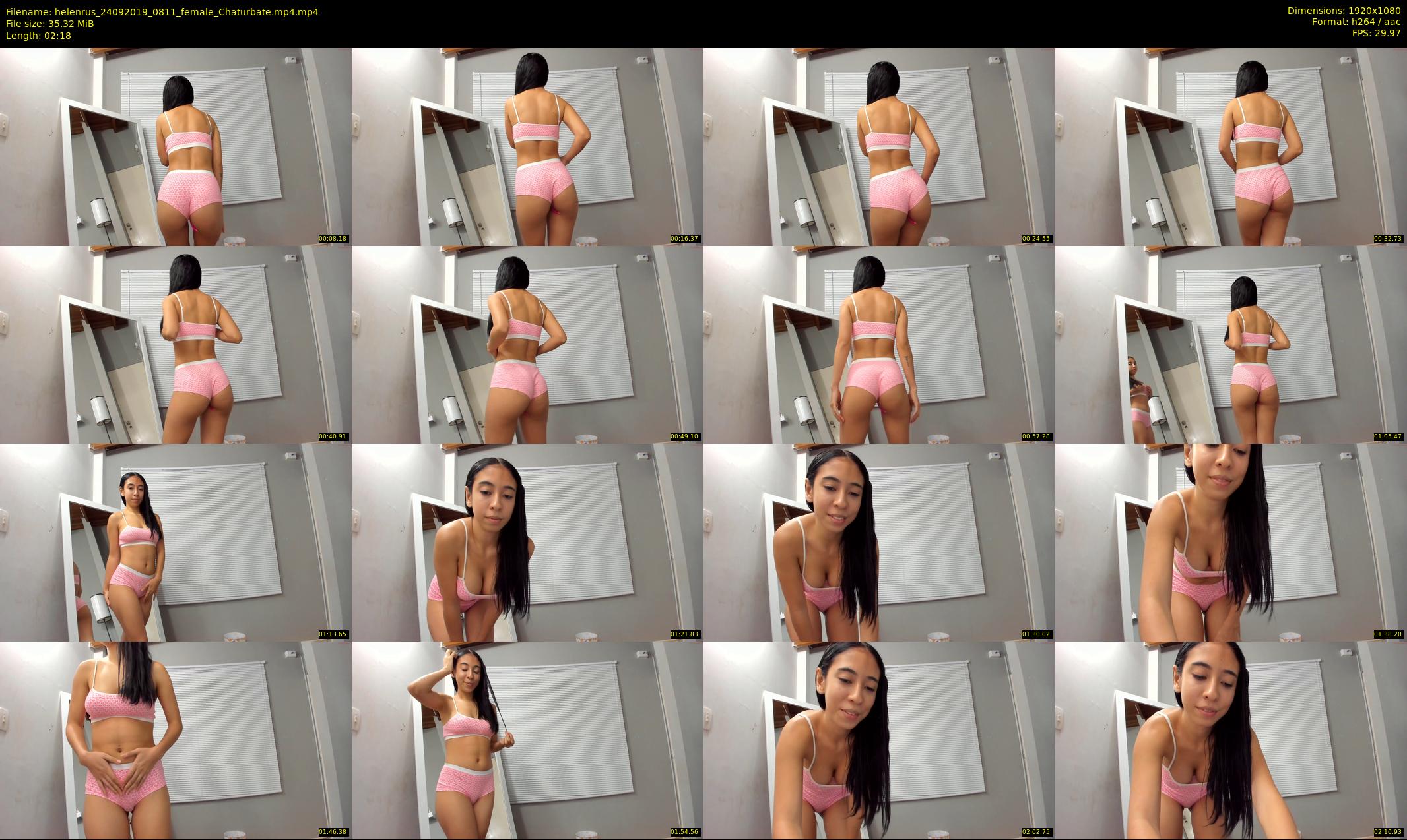 helenrus — 3 minute Chaturbate female cam show recording, 1080p, Sep 24, 2019