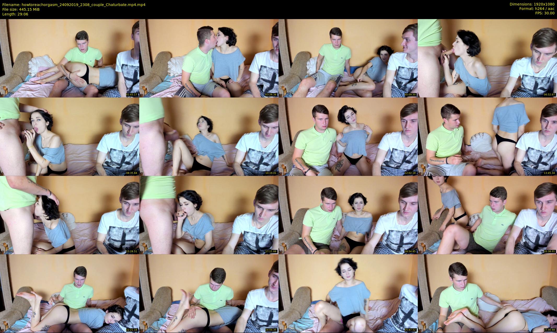 howtoreachorgasm — 30 minute Chaturbate couple cam show recording, 1080p, Sep 24, 2019