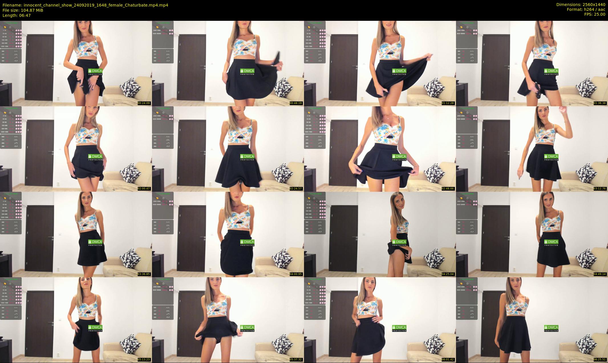 innocent_channel_show — 7 minute Chaturbate female cam show recording, 1080p, Sep 24, 2019