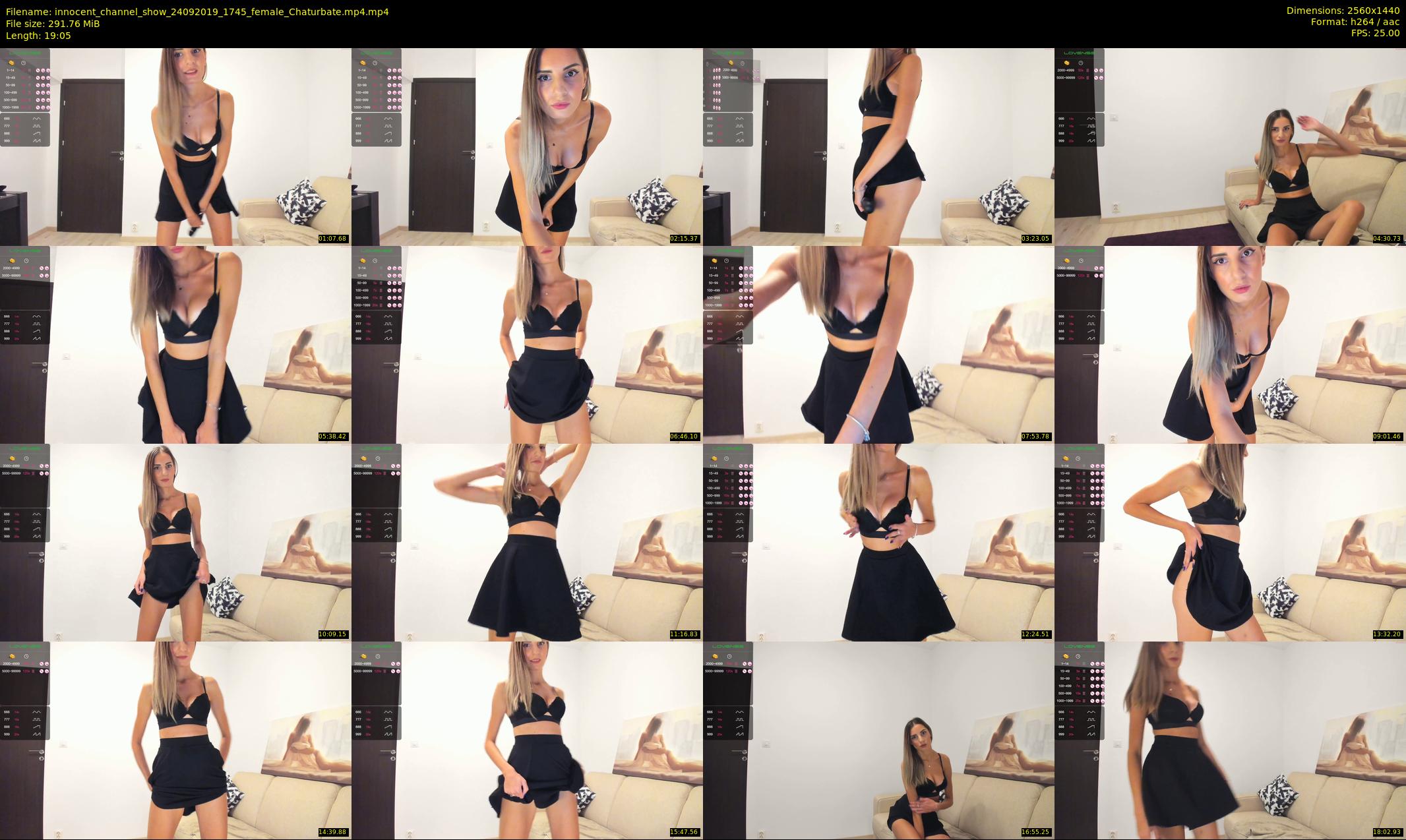 innocent_channel_show — 20 minute Chaturbate female cam show recording, 1080p, Sep 24, 2019