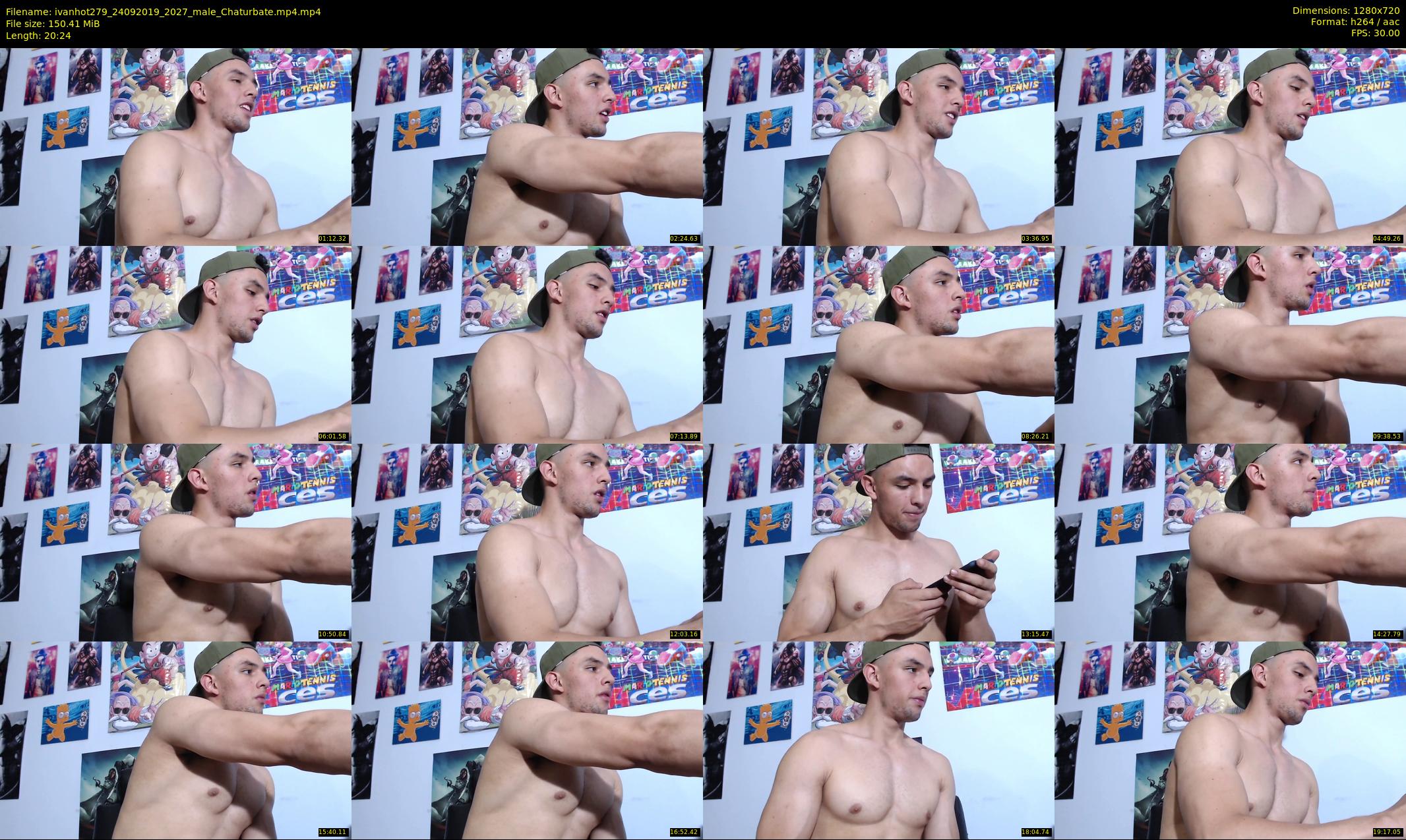 ivanhot279 — 21 minute Chaturbate male cam show recording, 720p, Sep 24, 2019
