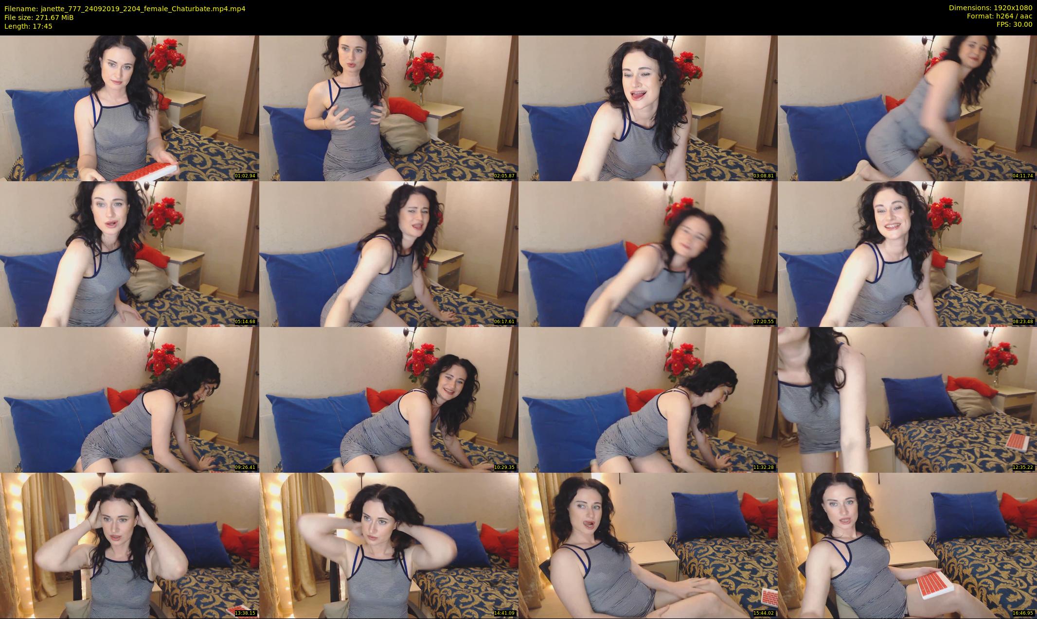 janette_777 — 18 minute Chaturbate female cam show recording, 1080p, Sep 24, 2019