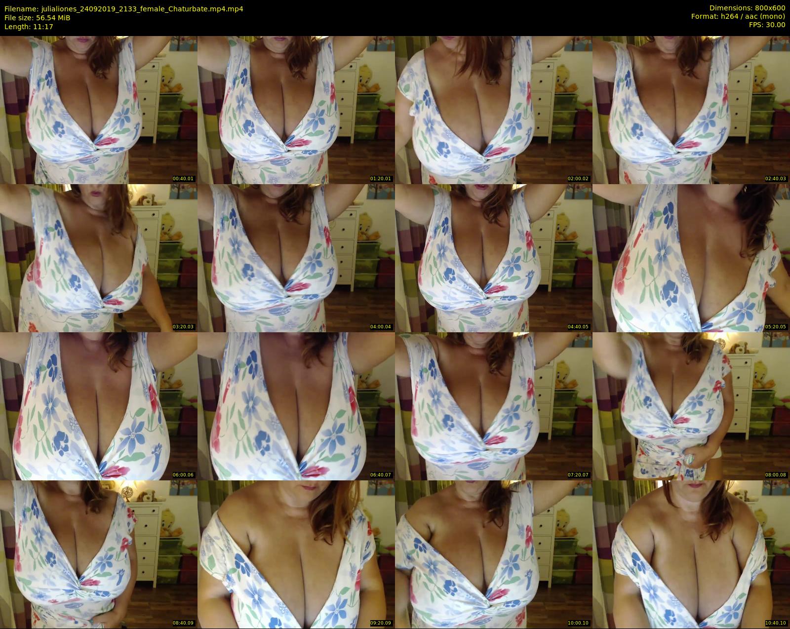 julialiones — 12 minute Chaturbate female cam show recording, 480p, Sep 24, 2019