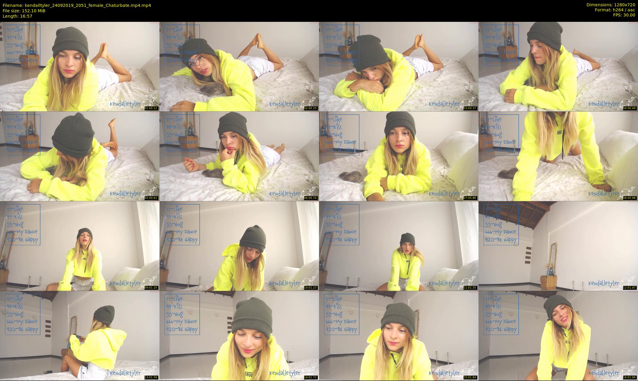 kendalltyler — 17 minute Chaturbate female cam show recording, 720p, Sep 24, 2019