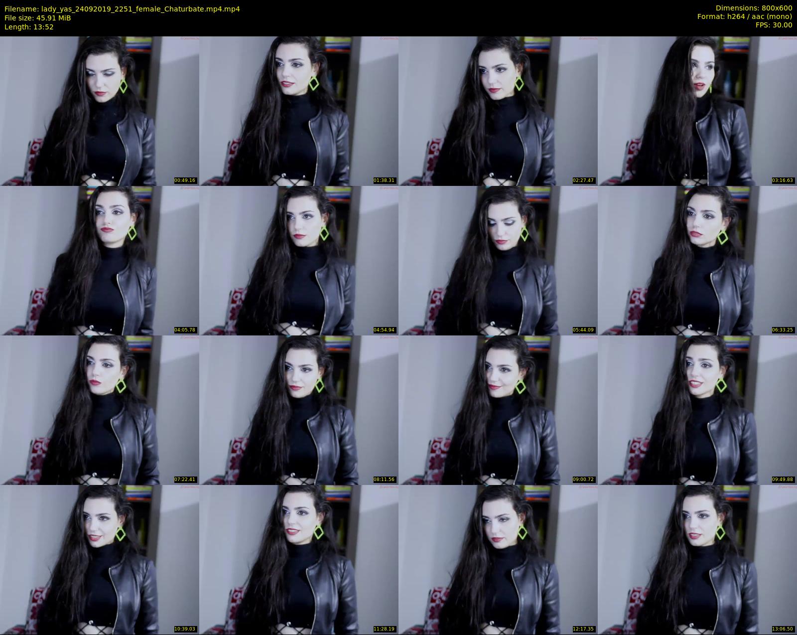 lady_yas — 14 minute Chaturbate female cam show recording, 480p, Sep 24, 2019