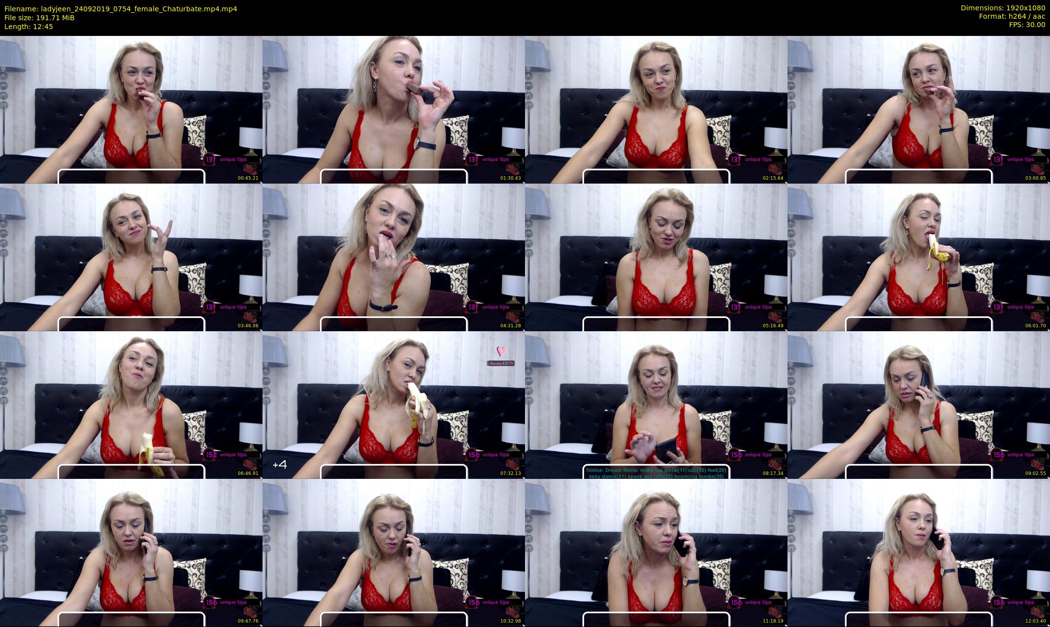 ladyjeen — 13 minute Chaturbate female cam show recording, 1080p, Sep 24, 2019