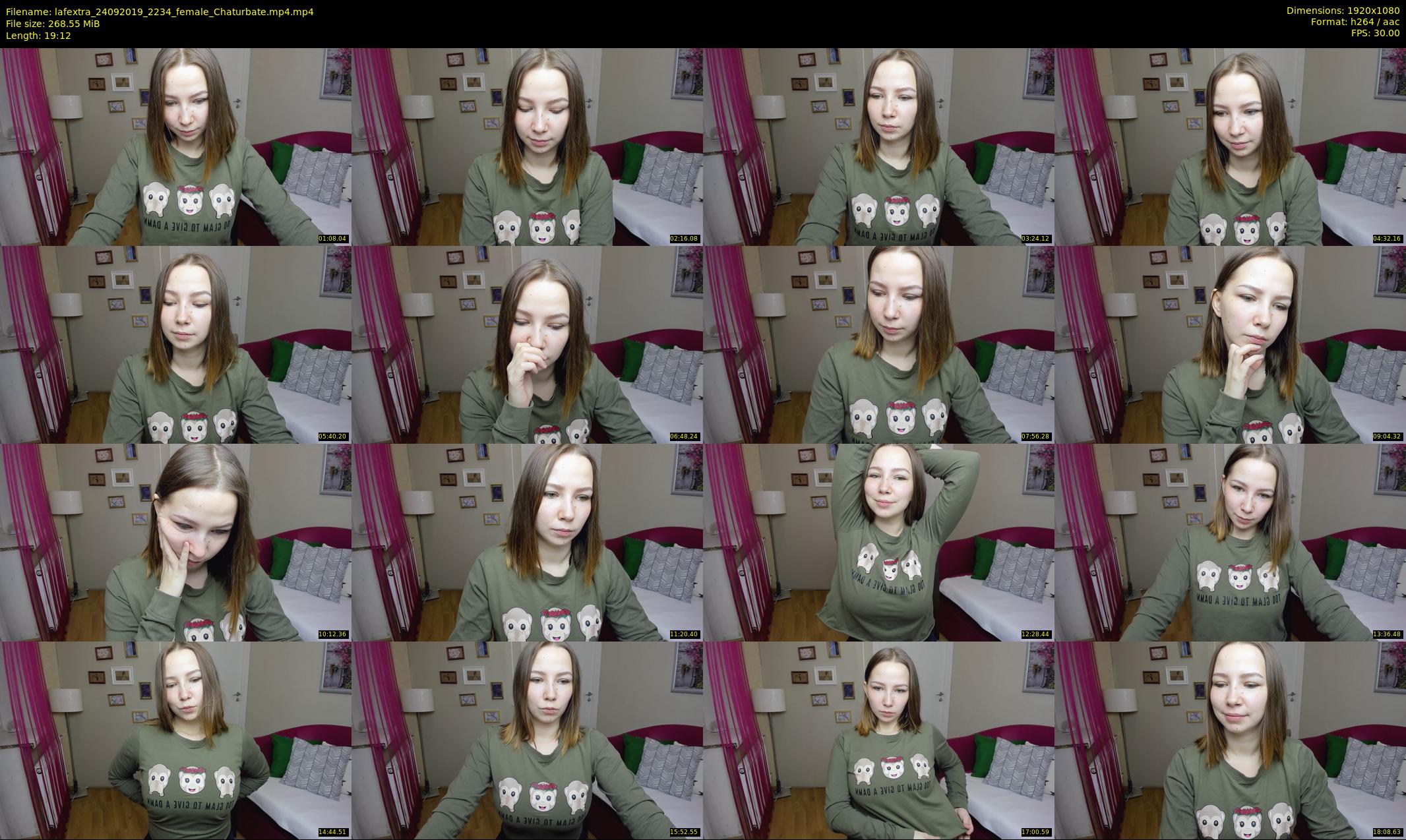 lafextra — 20 minute Chaturbate female cam show recording, 1080p, Sep 24, 2019