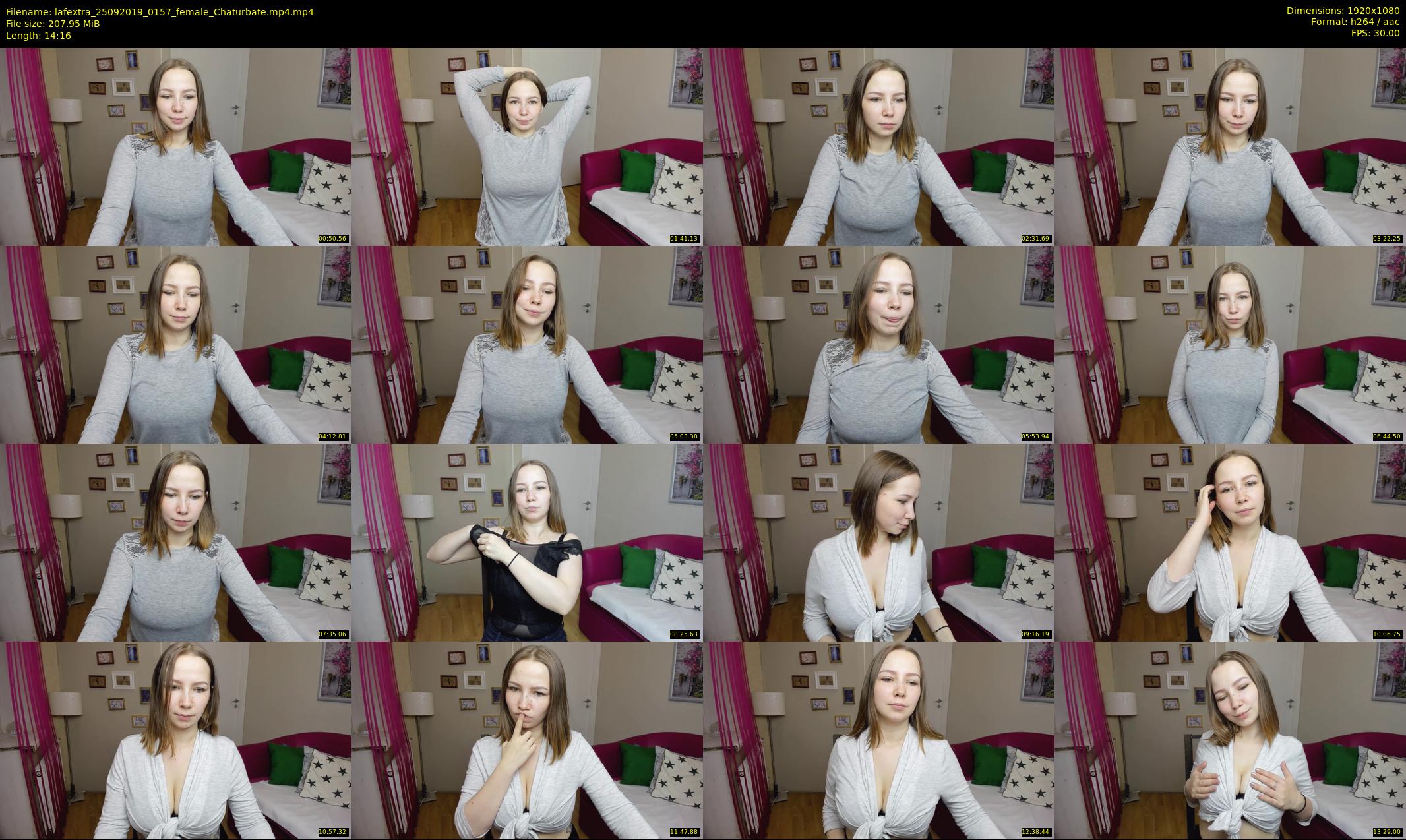 lafextra — 15 minute Chaturbate female cam show recording, 1080p, Sep 25, 2019