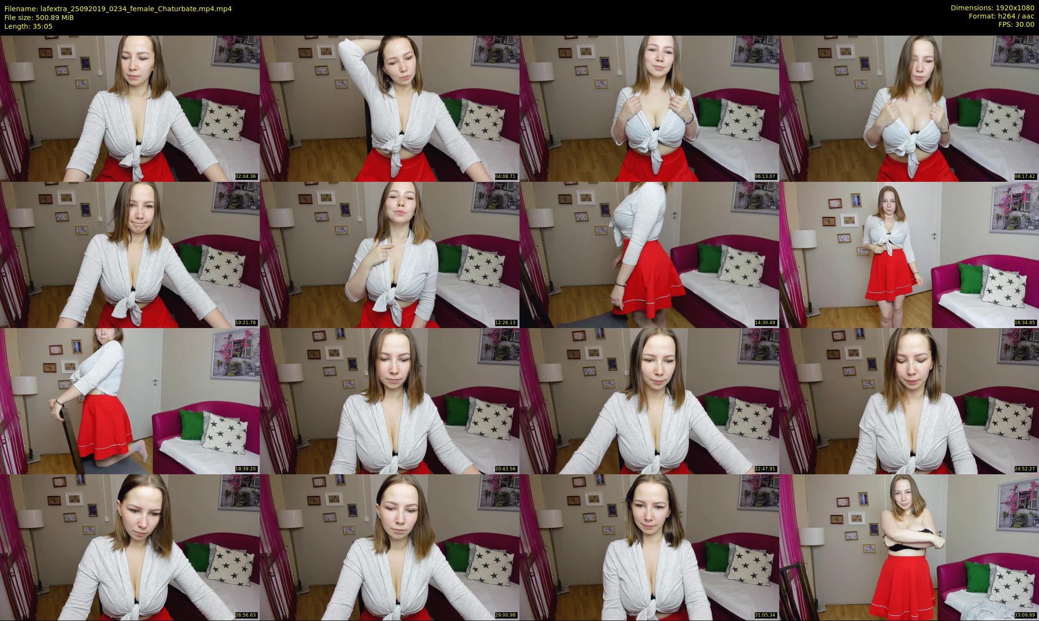 lafextra — 36 minute Chaturbate female cam show recording, 1080p, Sep 25, 2019