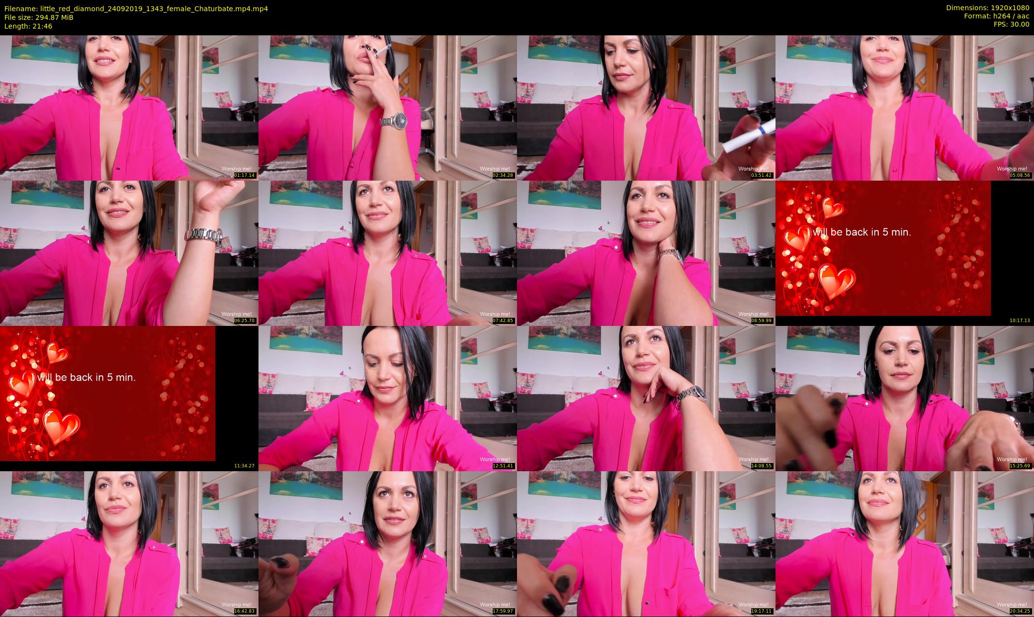 little_red_diamond — 22 minute Chaturbate female cam show recording, 1080p, Sep 24, 2019