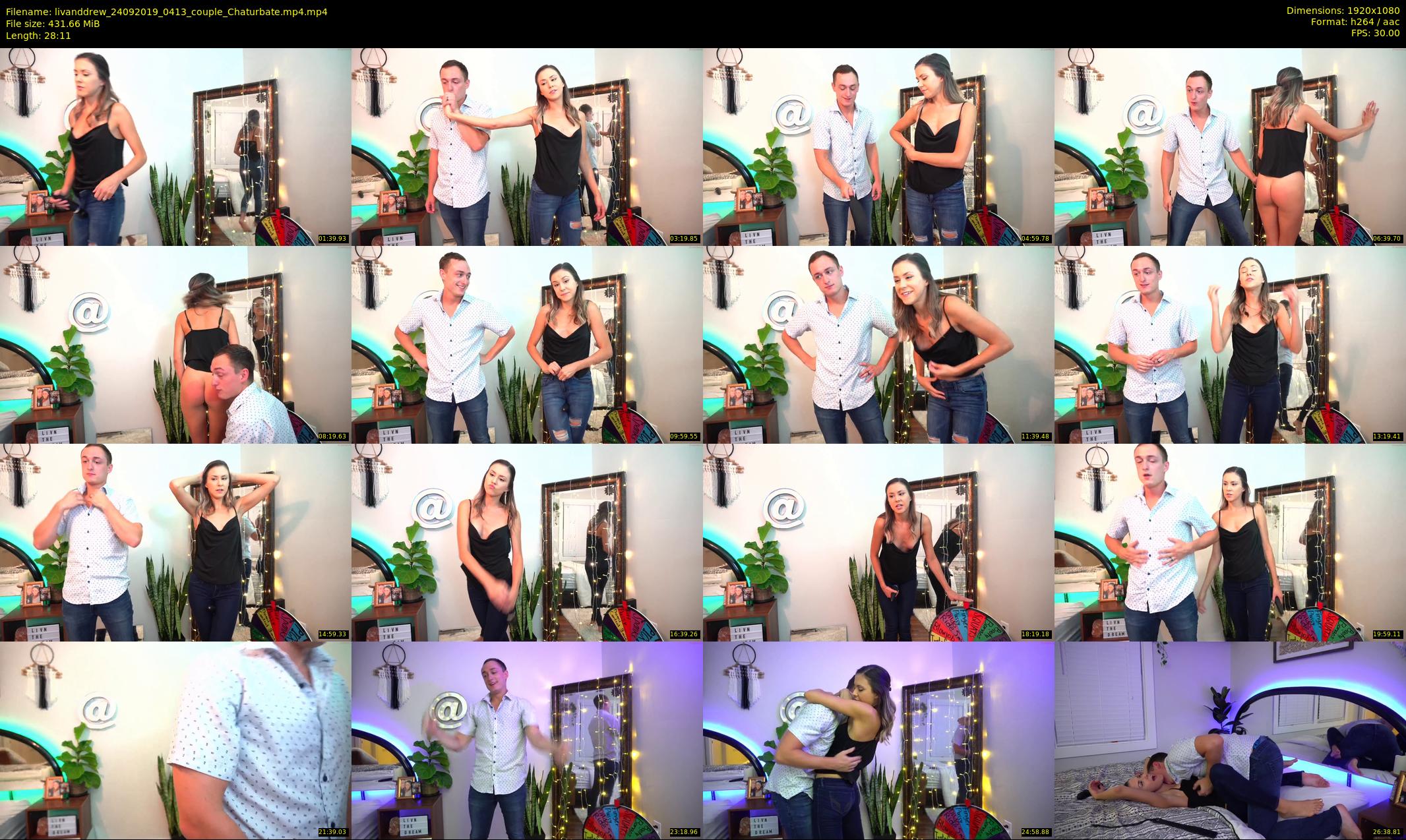 livanddrew — 29 minute Chaturbate couple cam show recording, 1080p, Sep 24, 2019