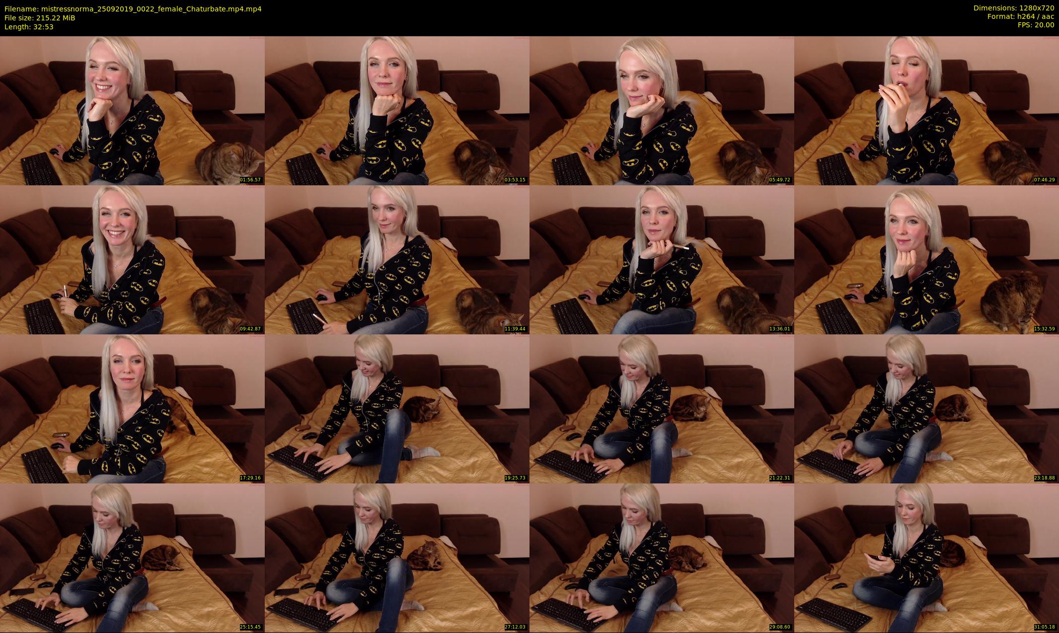 mistressnorma — 33 minute Chaturbate female cam show recording, 720p, Sep 25, 2019
