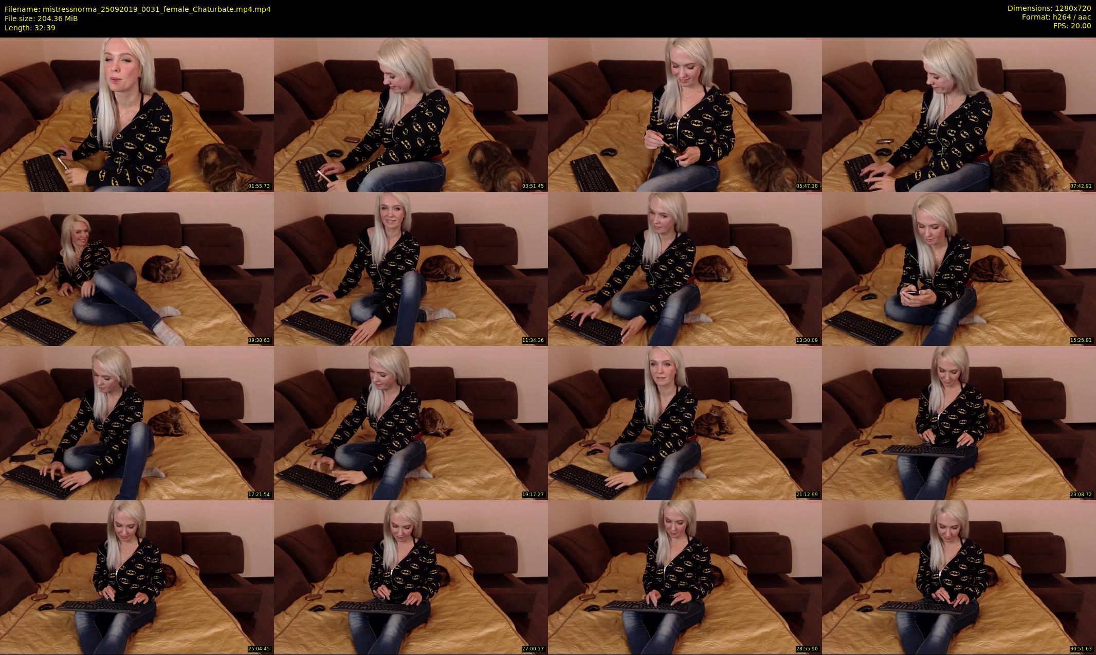 mistressnorma — 33 minute Chaturbate female cam show recording, 720p, Sep 25, 2019