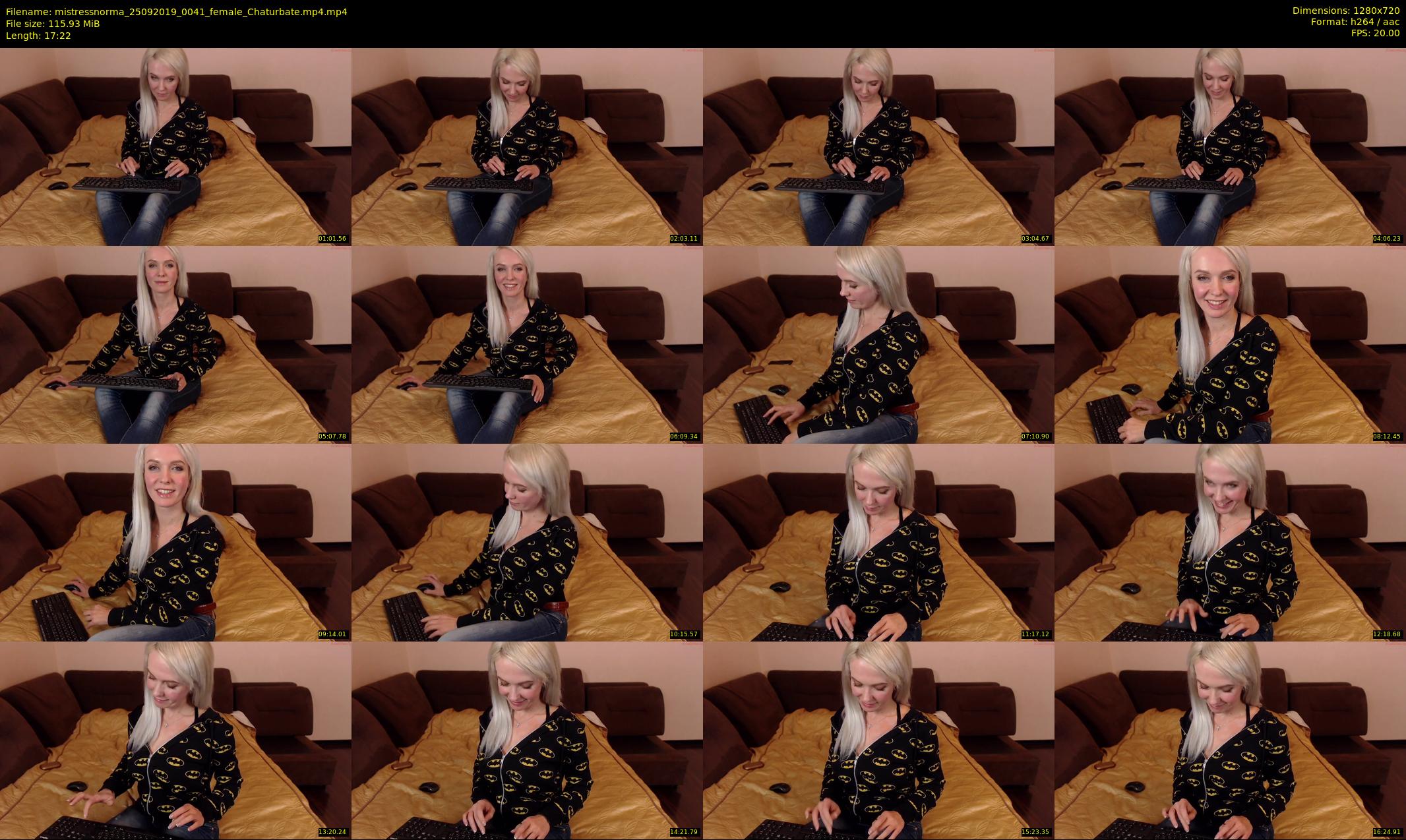 mistressnorma — 18 minute Chaturbate female cam show recording, 720p, Sep 25, 2019