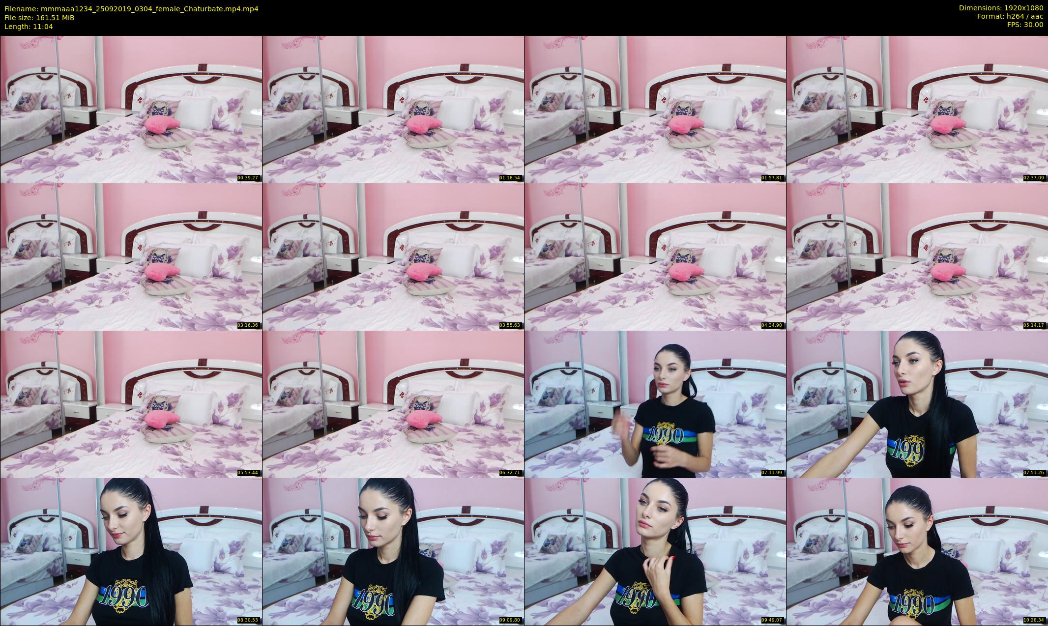 mmmaaa1234 — 12 minute Chaturbate female cam show recording, 1080p, Sep 25, 2019