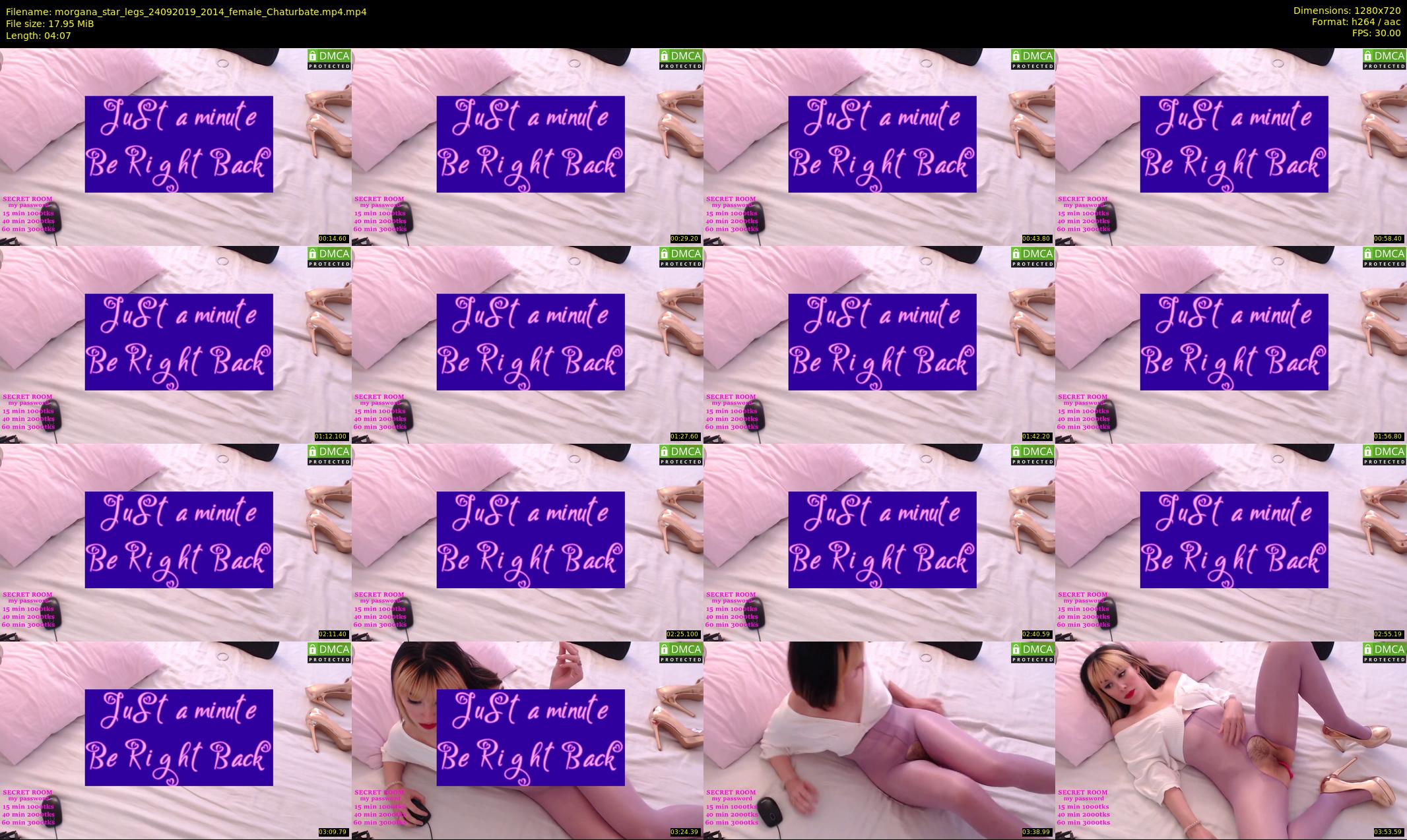 morgana_star_legs — 5 minute Chaturbate female cam show recording, 720p, Sep 24, 2019