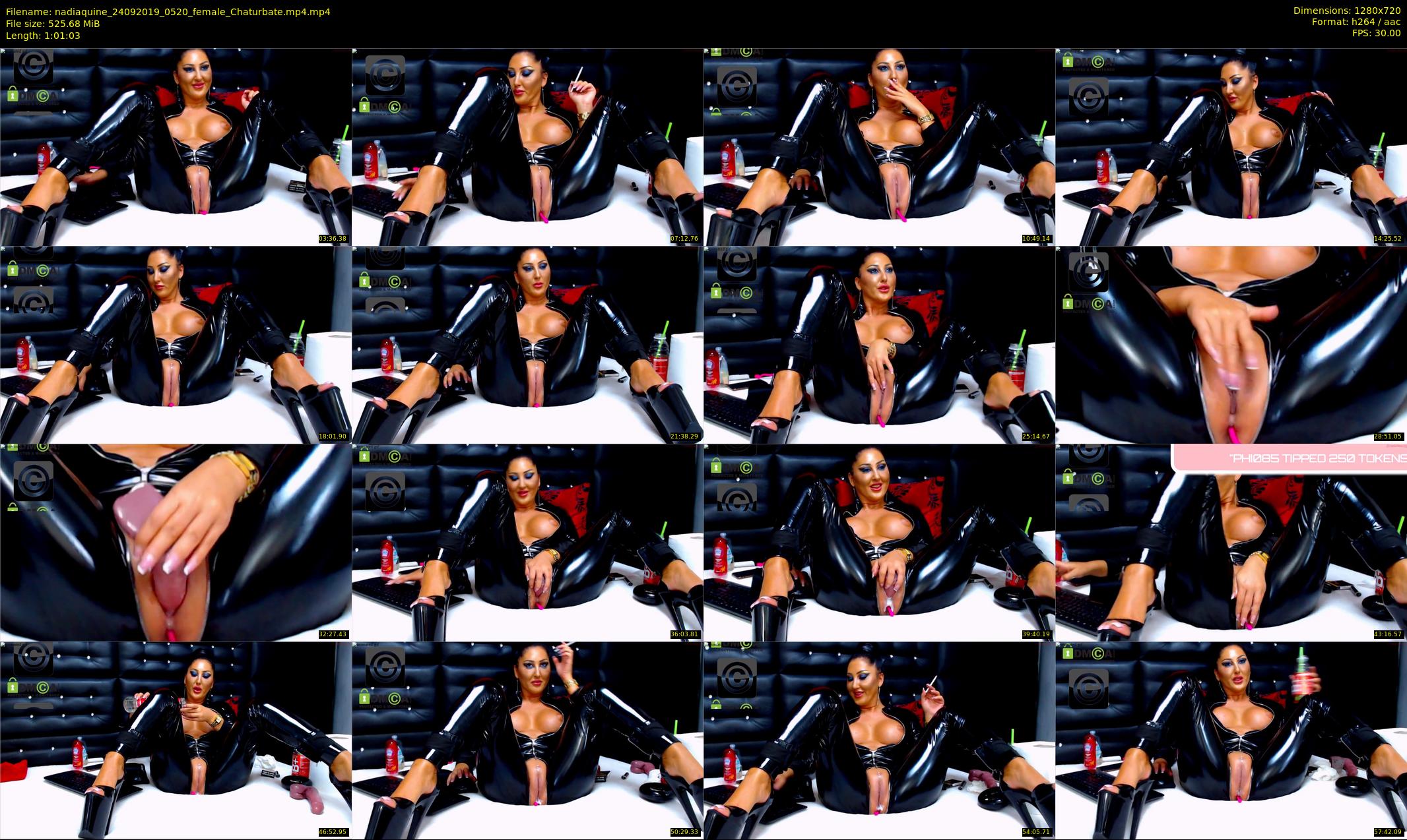 nadiaquine — 62 minute Chaturbate female cam show recording, 720p, Sep 24, 2019