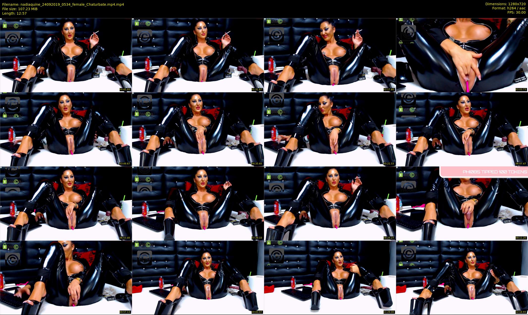 nadiaquine — 13 minute Chaturbate female cam show recording, 720p, Sep 24, 2019