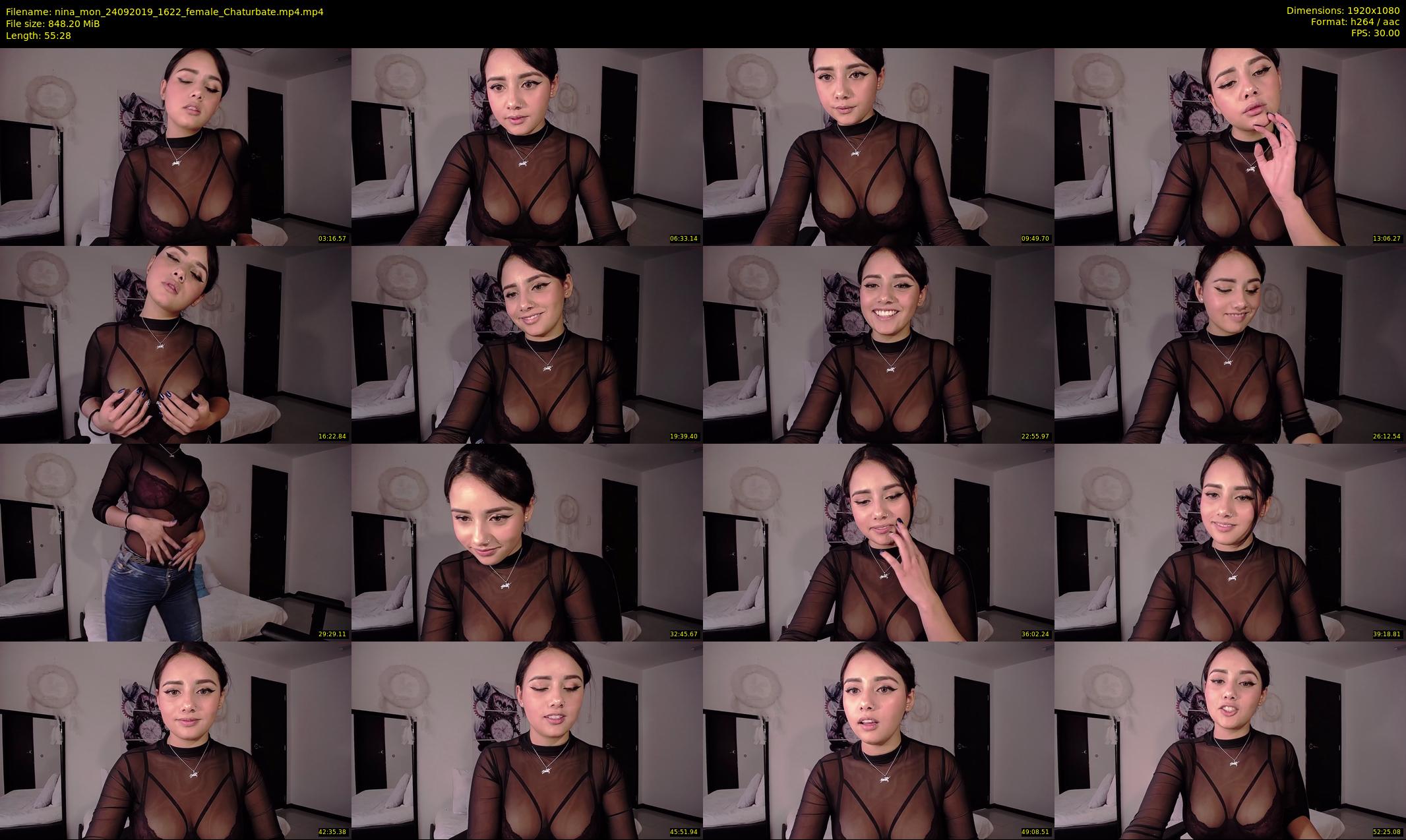 nina_mon — 56 minute Chaturbate female cam show recording, 1080p, Sep 24, 2019