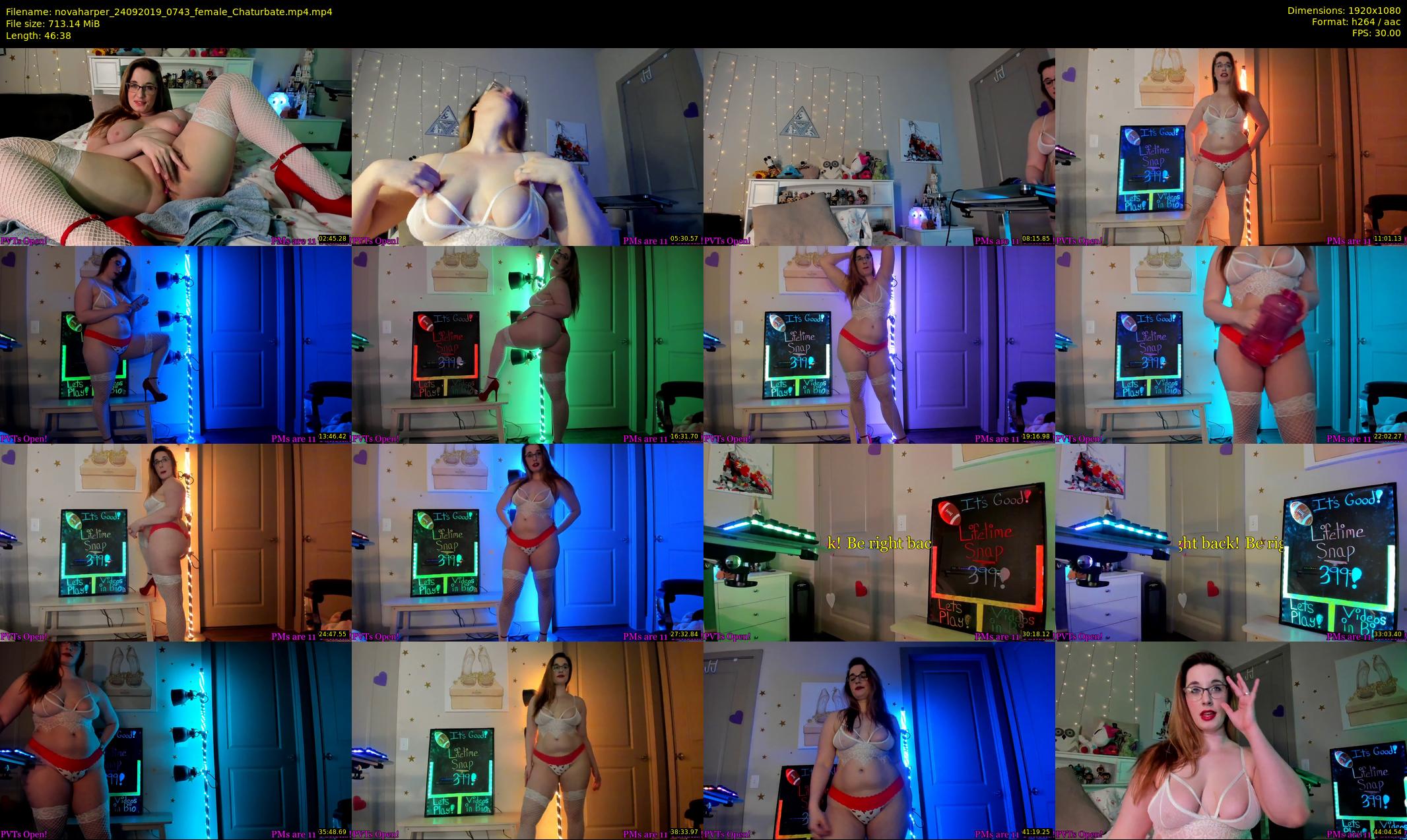 novaharper — 47 minute Chaturbate female cam show recording, 1080p, Sep 24, 2019