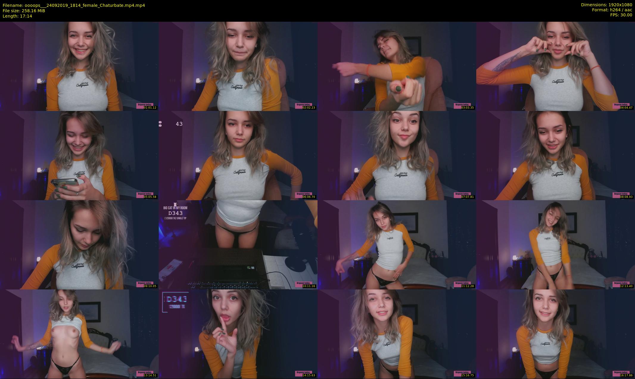 oooops__ — 18 minute Chaturbate female cam show recording, 1080p, Sep 24, 2019