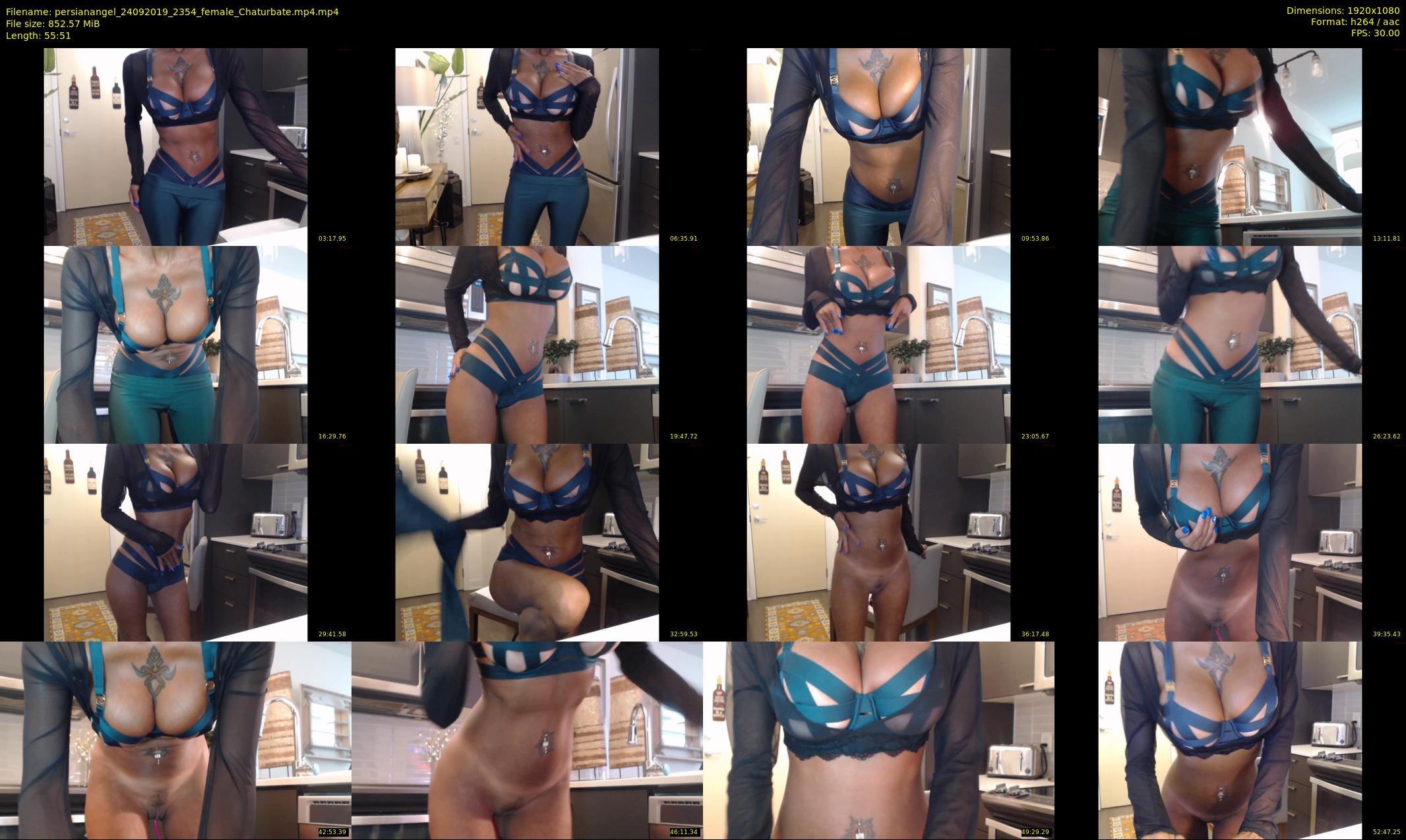 persianangel — 56 minute Chaturbate female cam show recording, 1080p, Sep 24, 2019