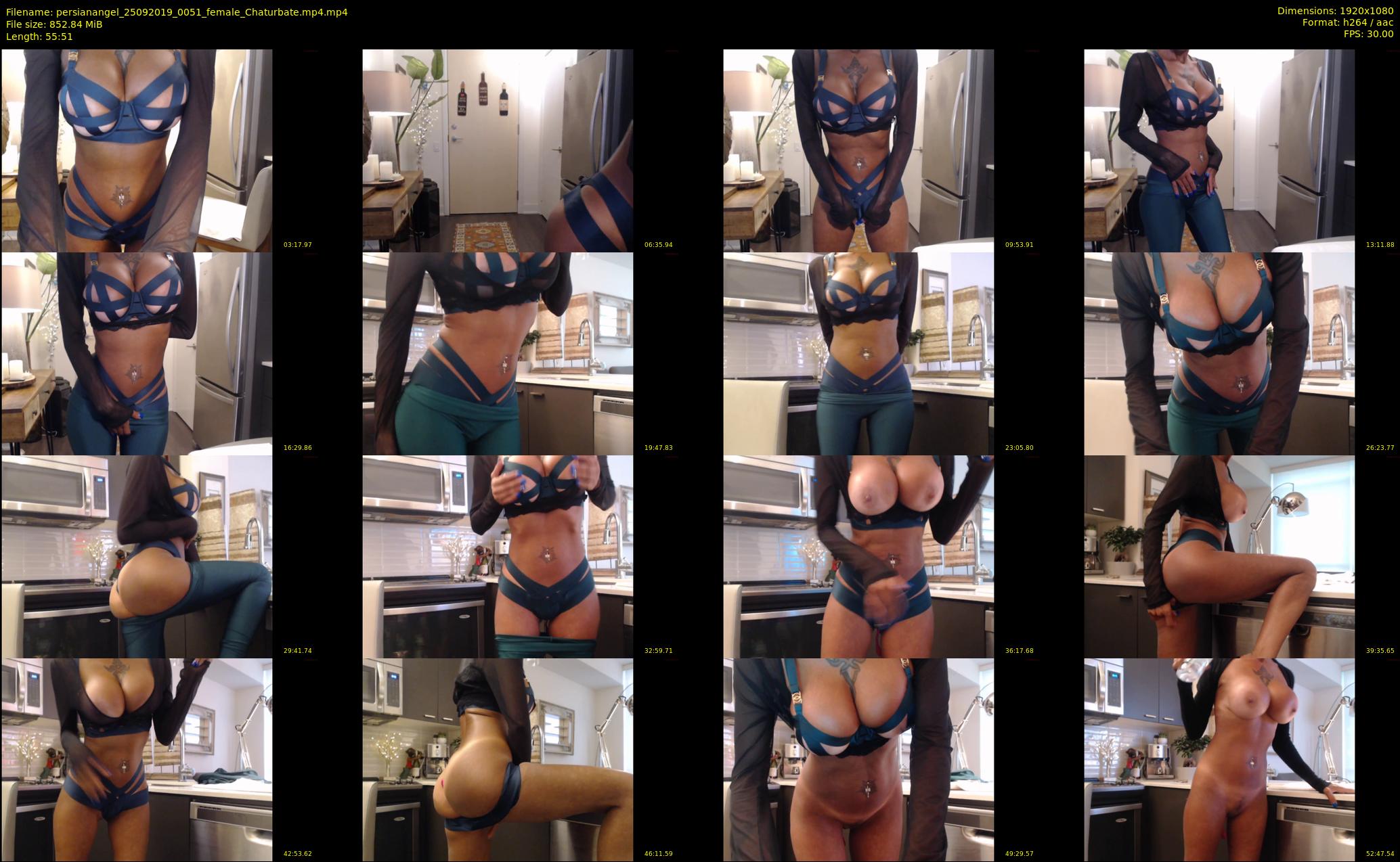 persianangel — 56 minute Chaturbate female cam show recording, 1080p, Sep 25, 2019