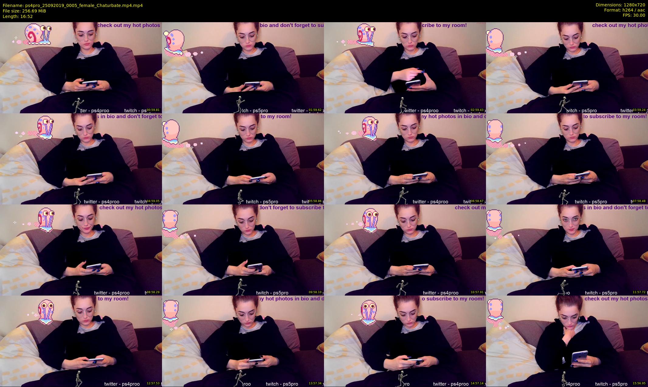 ps4pro — 17 minute Chaturbate female cam show recording, 720p, Sep 25, 2019