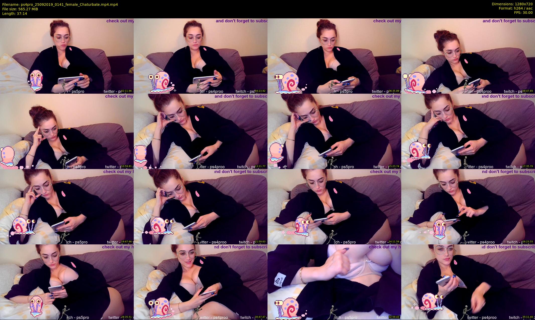 ps4pro — 38 minute Chaturbate female cam show recording, 720p, Sep 25, 2019