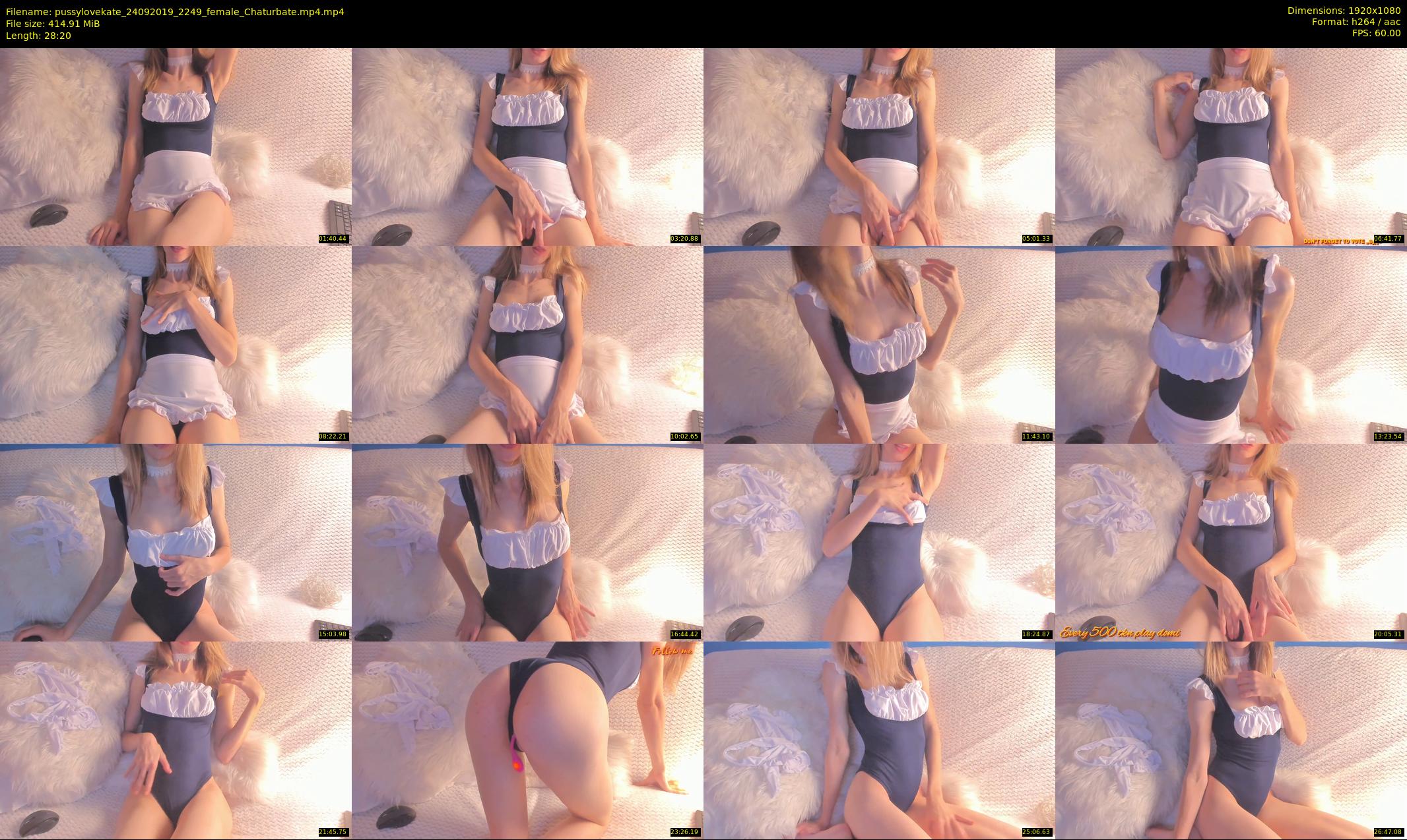 pussylovekate — 29 minute Chaturbate female cam show recording, 1080p, Sep 24, 2019