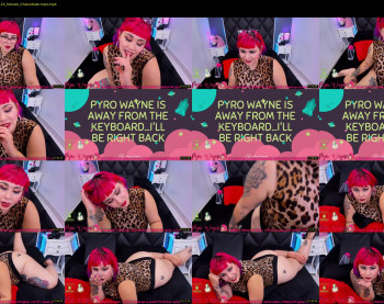 pyrowayne — 43 minute Chaturbate female cam show recording, 720p, Sep 25, 2019