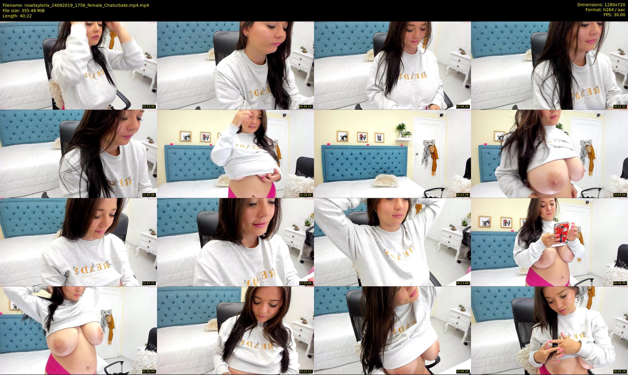 rosetaylorla — 41 minute Chaturbate female cam show recording, 720p, Sep 24, 2019