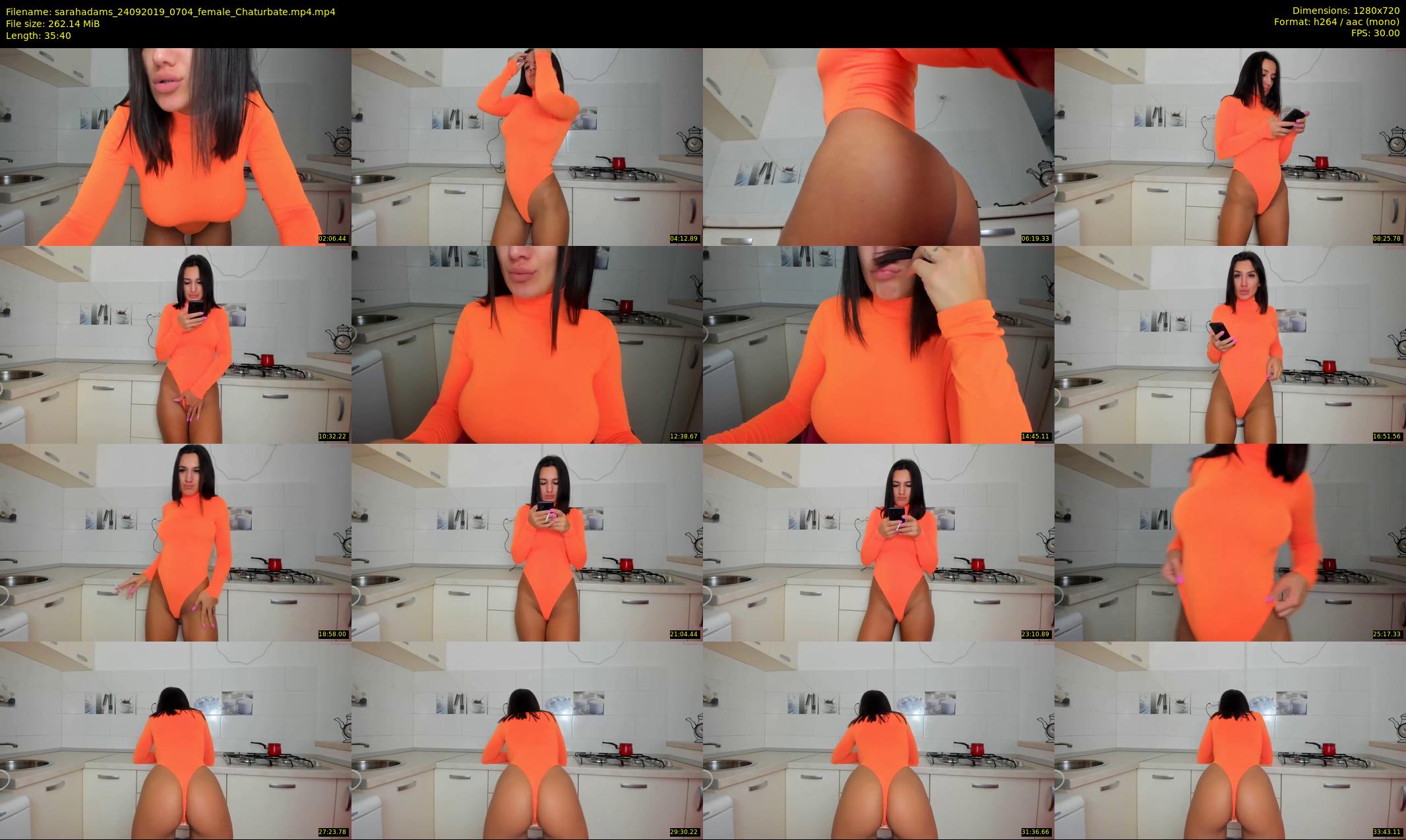 sarahadams — 36 minute Chaturbate female cam show recording, 720p, Sep 24, 2019