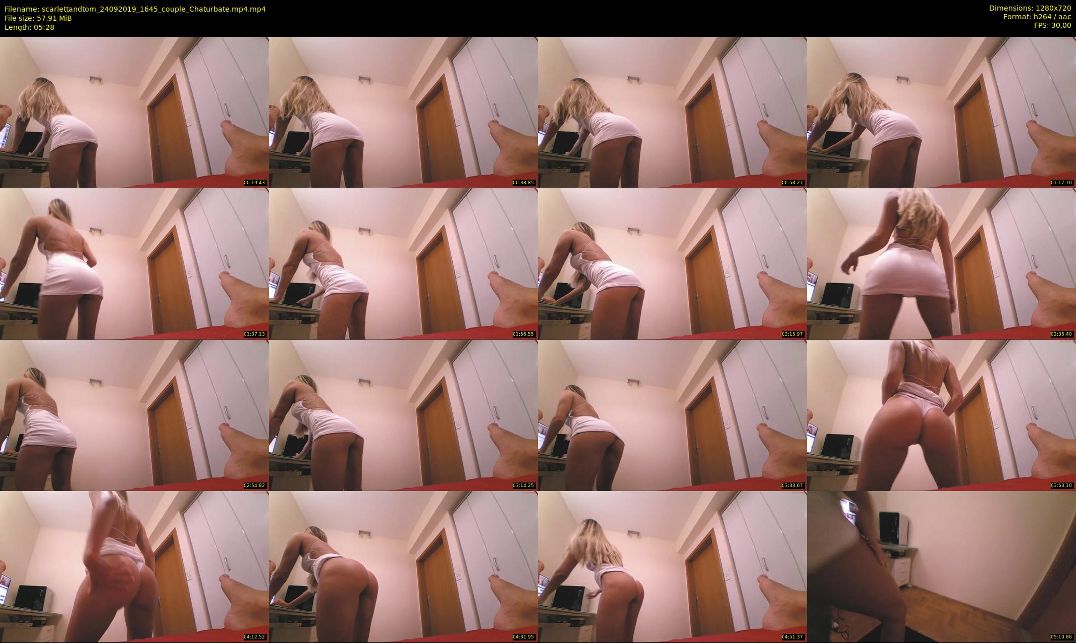 scarlettandtom — 6 minute Chaturbate couple cam show recording, 720p, Sep 24, 2019