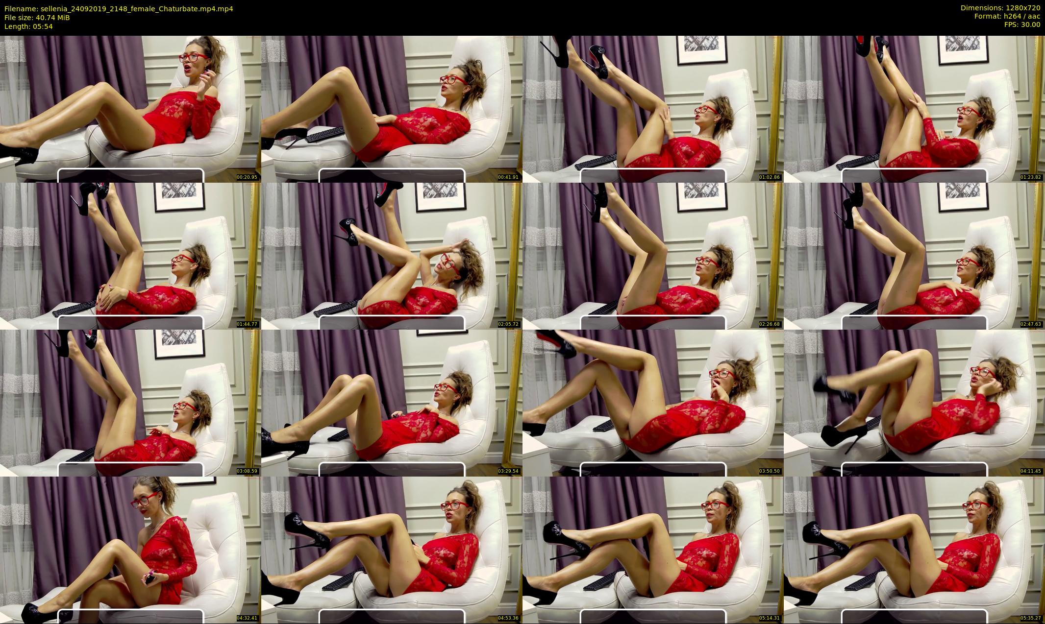 sellenia — 6 minute Chaturbate female cam show recording, 720p, Sep 24, 2019