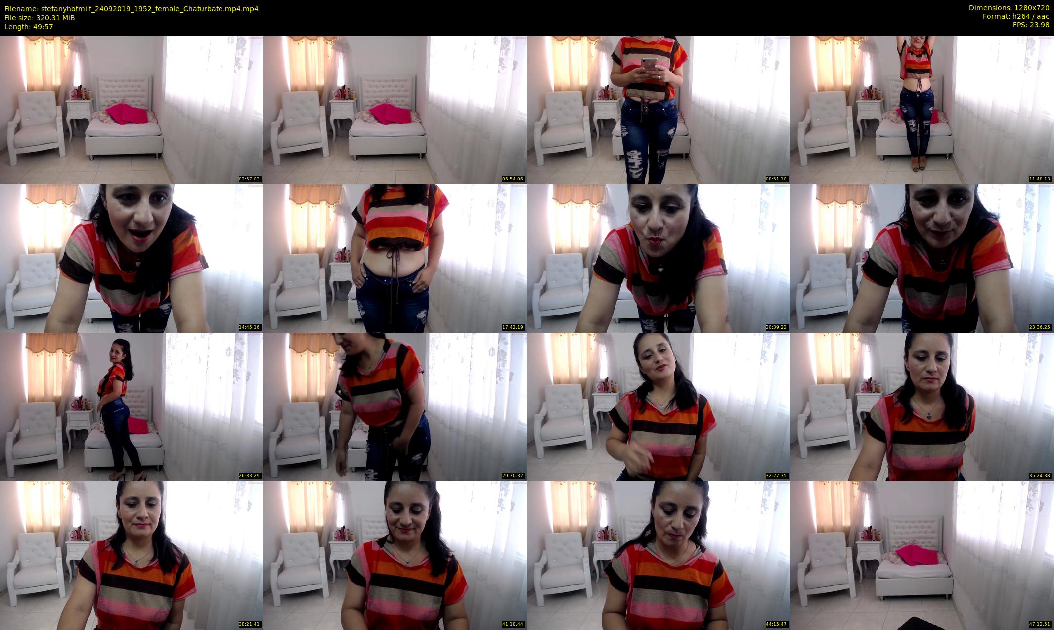stefanyhotmilf — 50 minute Chaturbate female cam show recording, 720p, Sep 24, 2019
