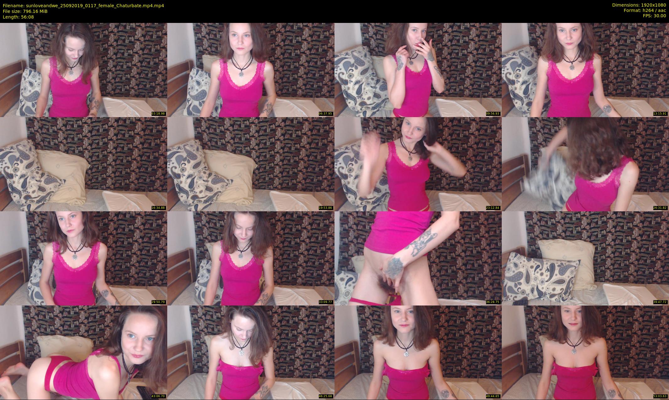 sunloveandwe — 57 minute Chaturbate female cam show recording, 1080p, Sep 25, 2019