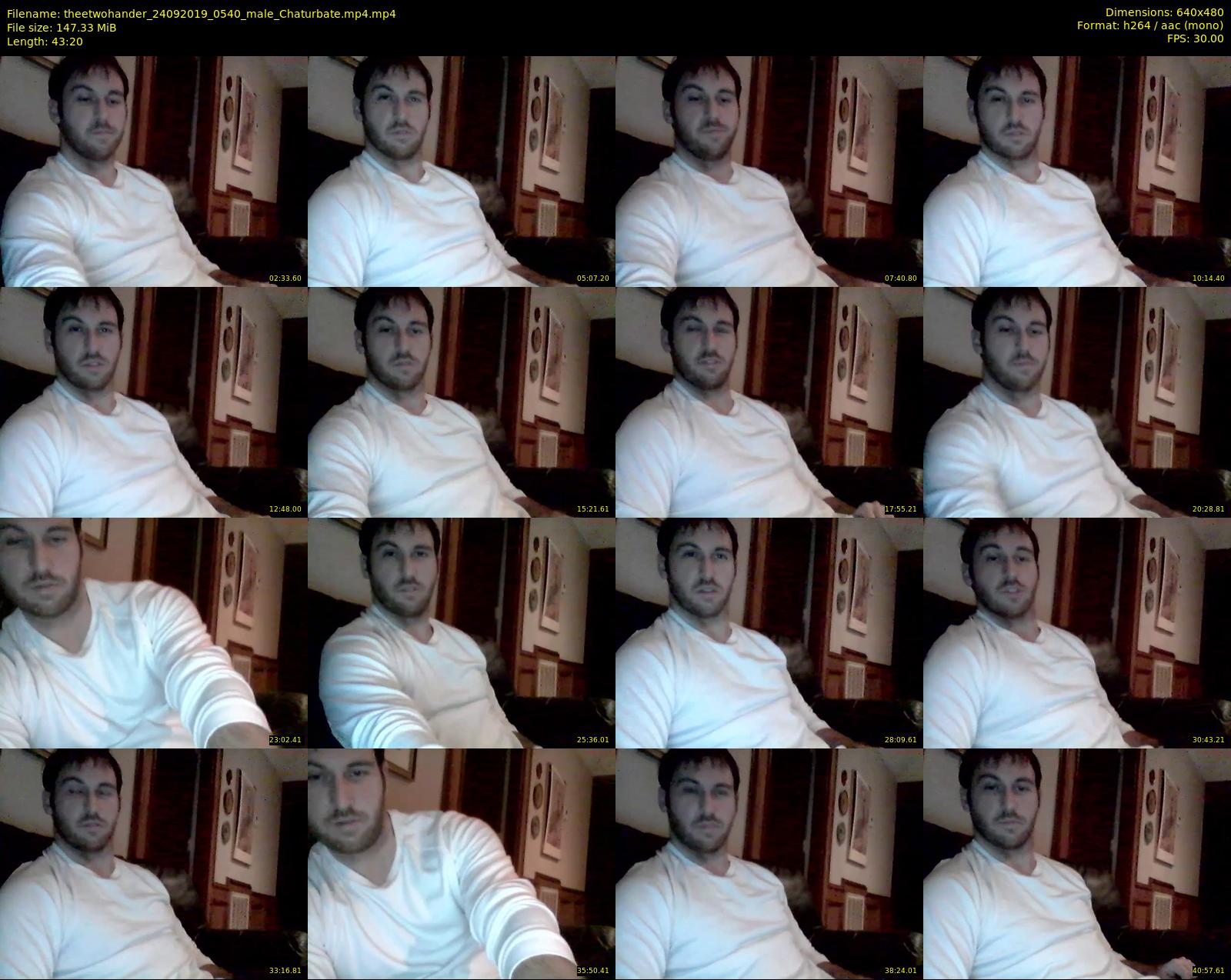 theetwohander — 44 minute Chaturbate male cam show recording, 480p, Sep 24, 2019