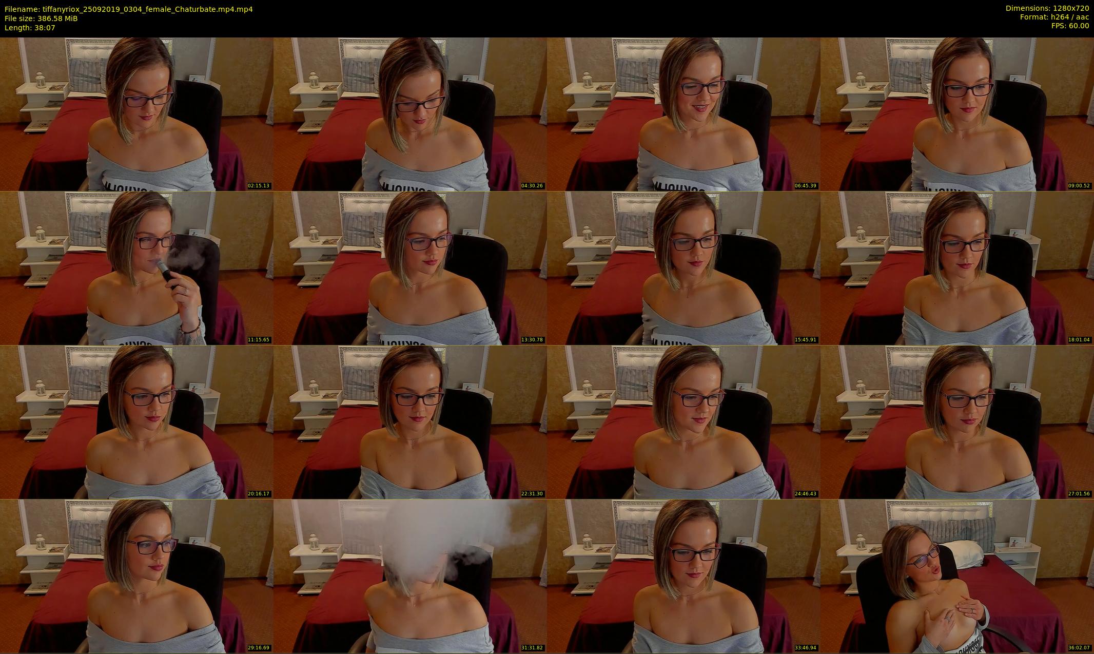 tiffanyriox — 39 minute Chaturbate female cam show recording, 720p, Sep 25, 2019
