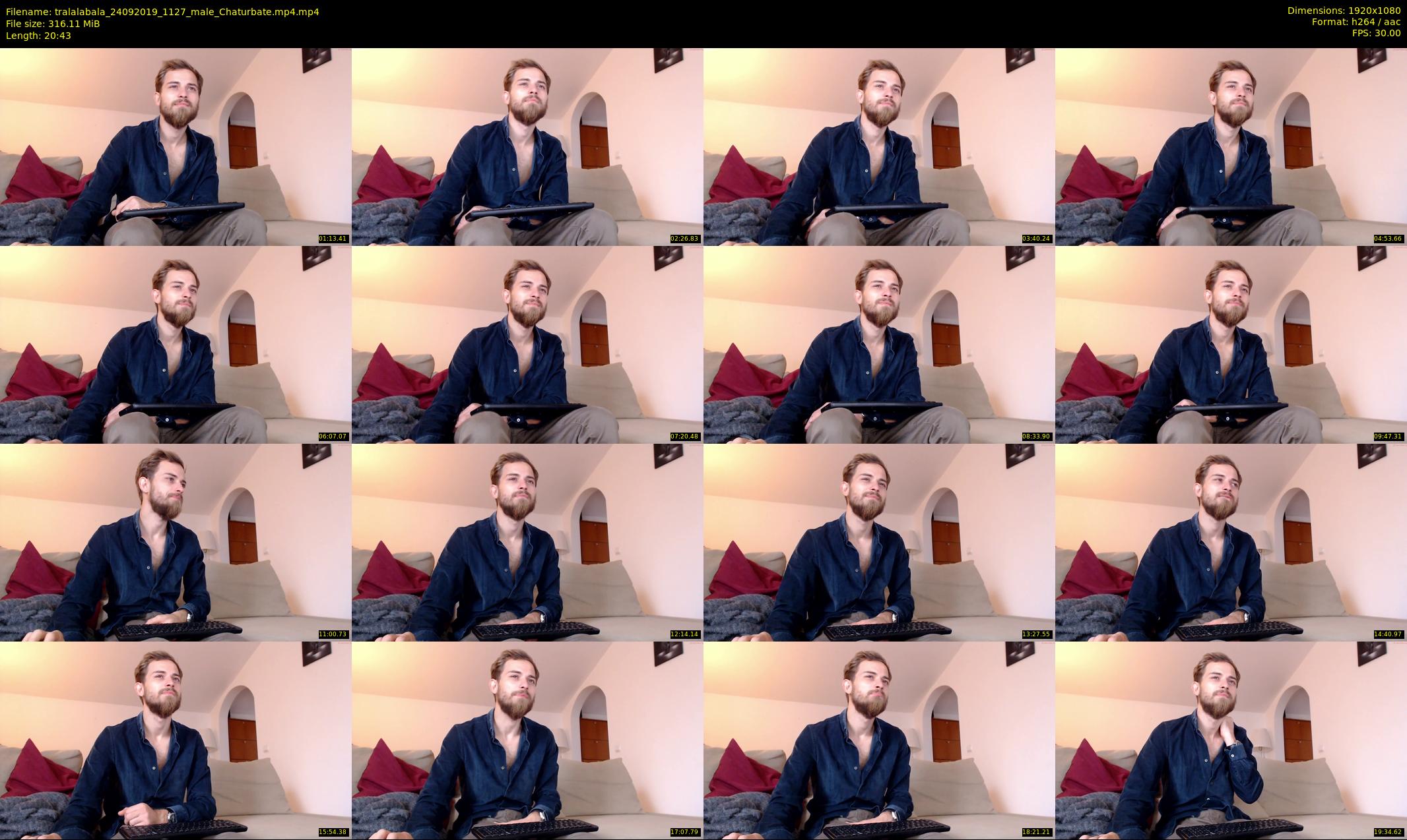 tralalabala — 21 minute Chaturbate male cam show recording, 1080p, Sep 24, 2019
