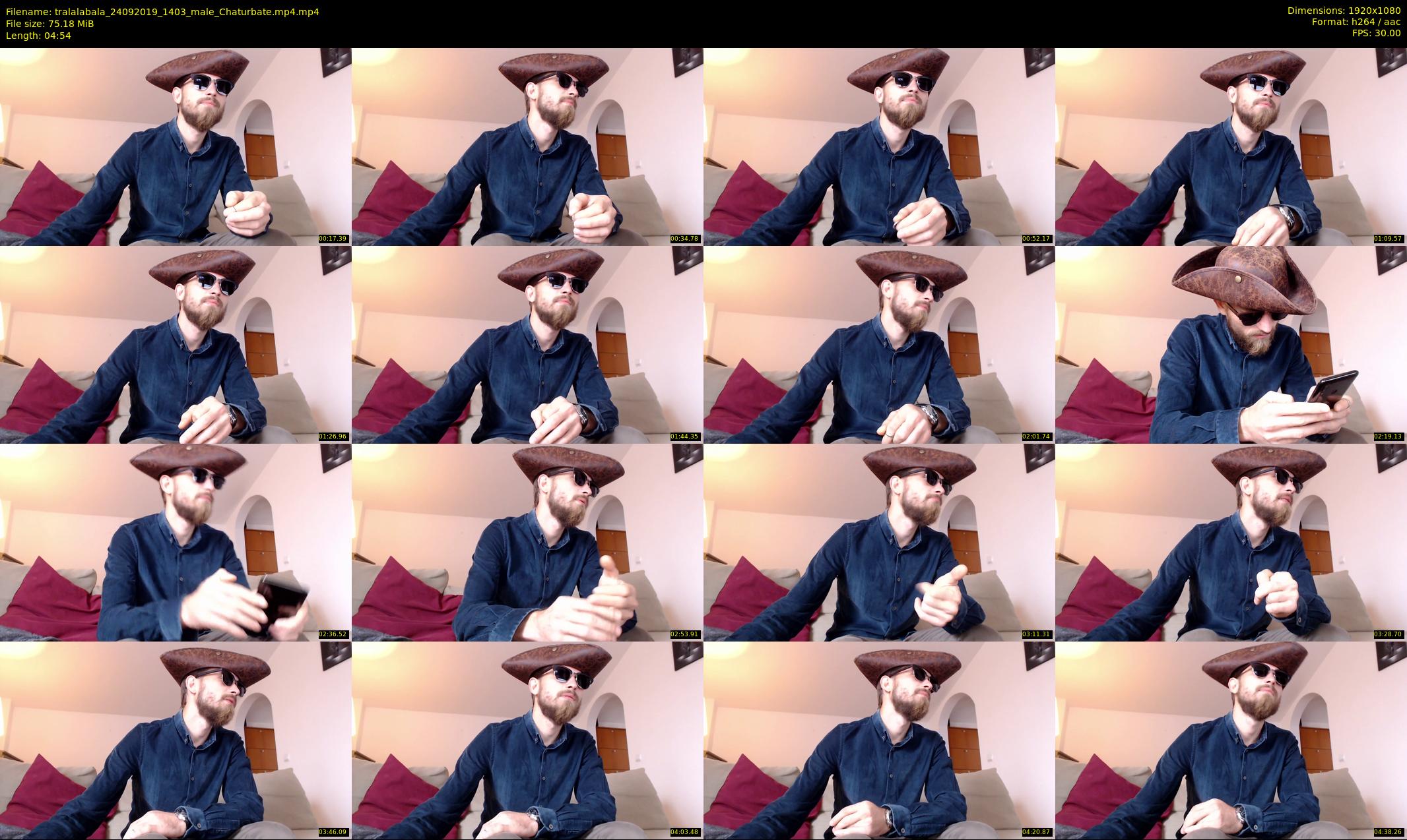tralalabala — 5 minute Chaturbate male cam show recording, 1080p, Sep 24, 2019