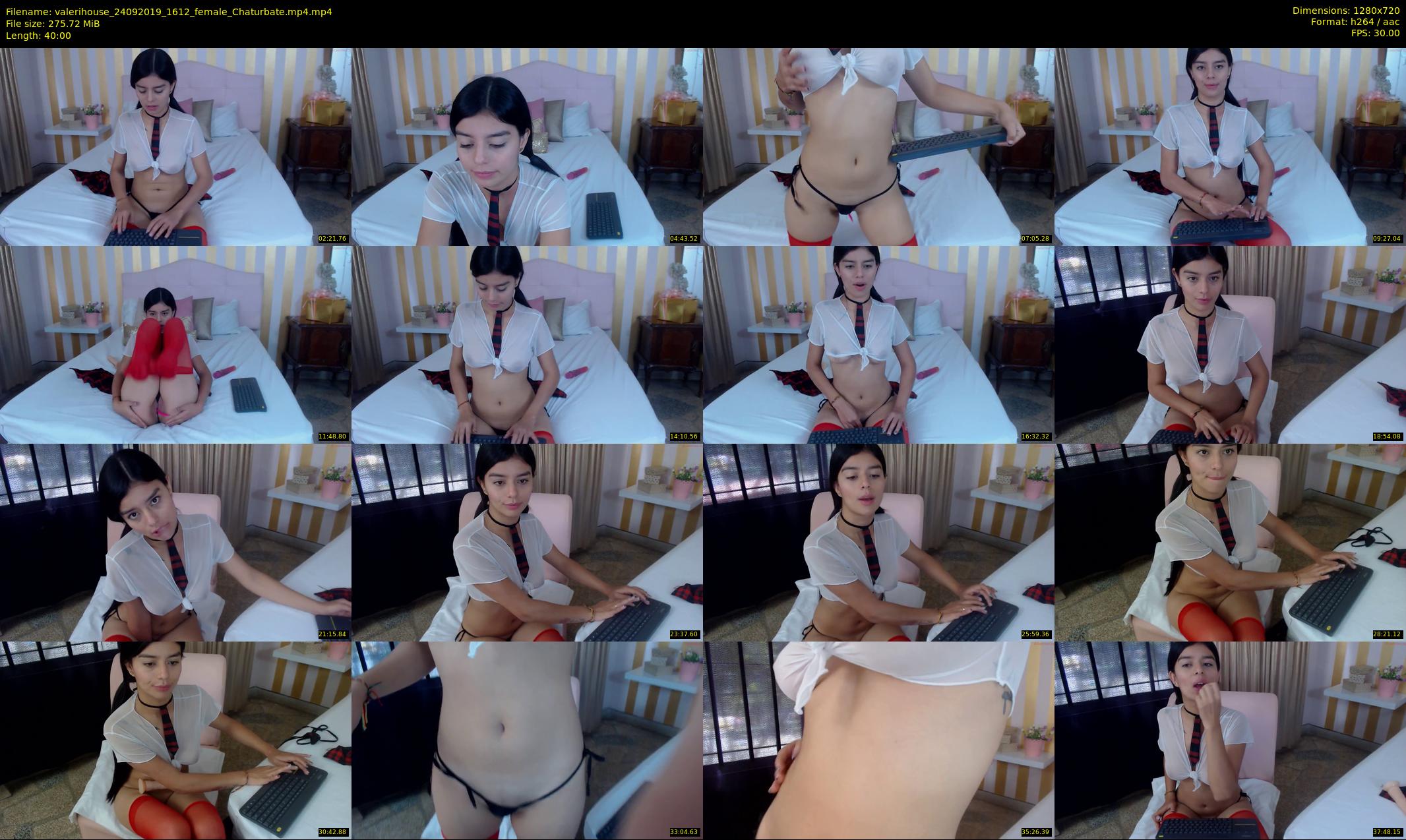 valerihouse — 40 minute Chaturbate female cam show recording, 720p, Sep 24, 2019