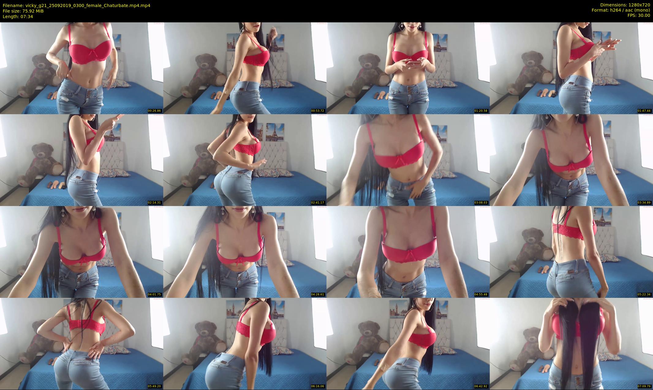 vicky_g21 — 8 minute Chaturbate female cam show recording, 720p, Sep 25, 2019