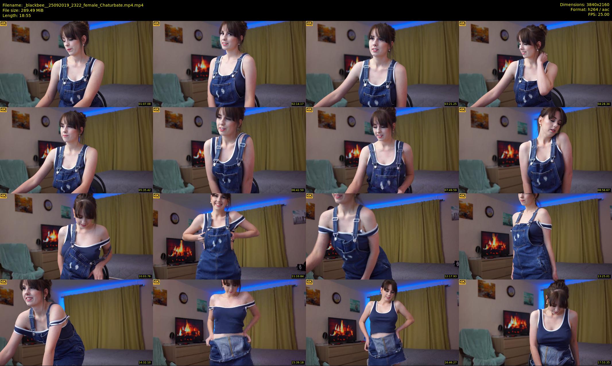 _blackbee_ — 19 minute Chaturbate female cam show recording, 4K, Sep 25, 2019
