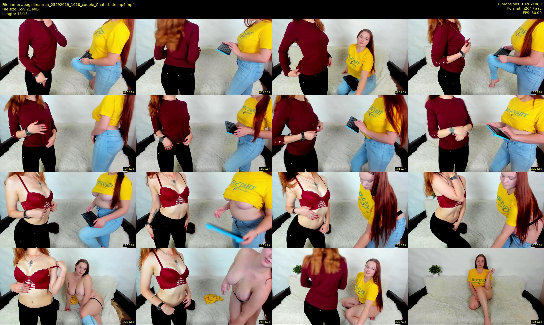 abogailmaartin — 44 minute Chaturbate female cam show recording, 1080p, Sep 25, 2019