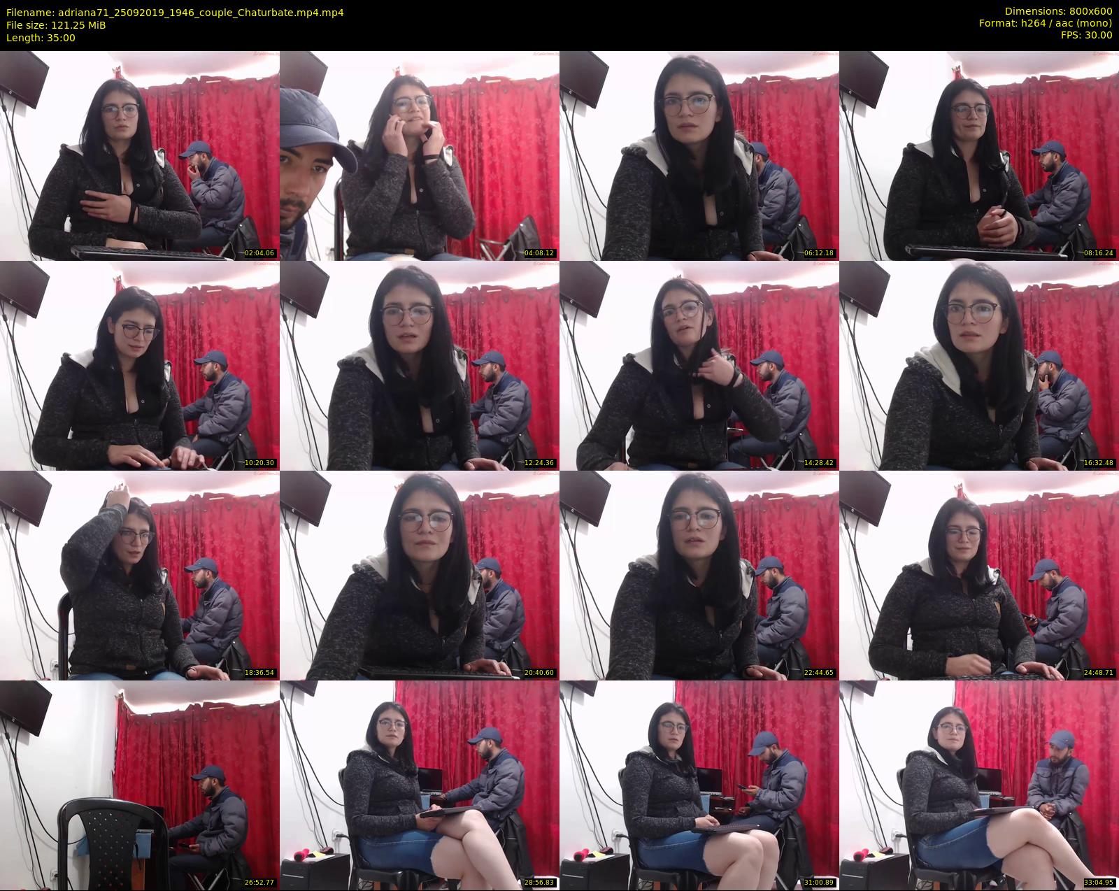 adriana71 — 35 minute Chaturbate couple cam show recording, 480p, Sep 25, 2019