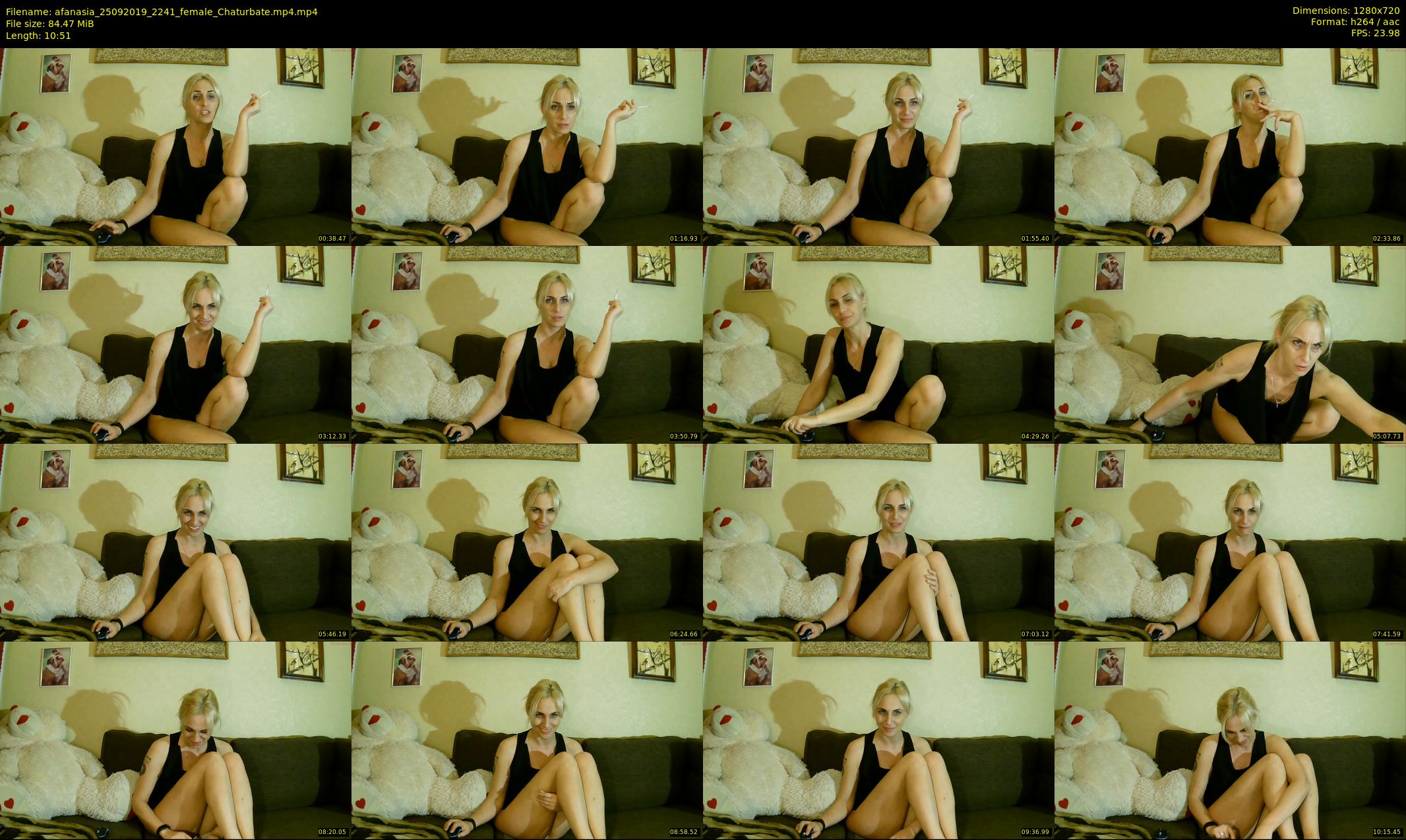 afanasia — 11 minute Chaturbate female cam show recording, 720p, Sep 25, 2019