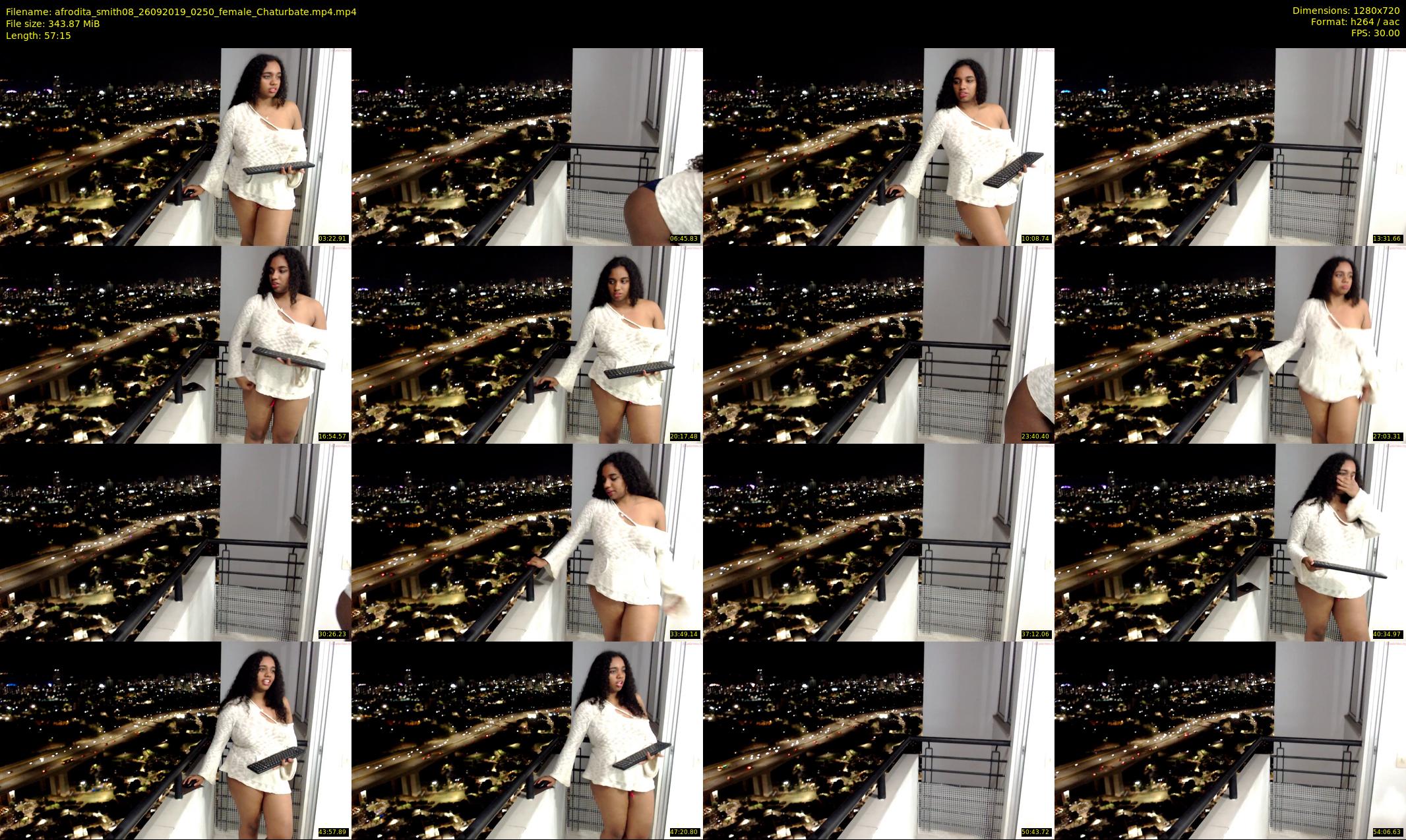 afrodita_smith08 — 58 minute Chaturbate female cam show recording, 720p, Sep 26, 2019