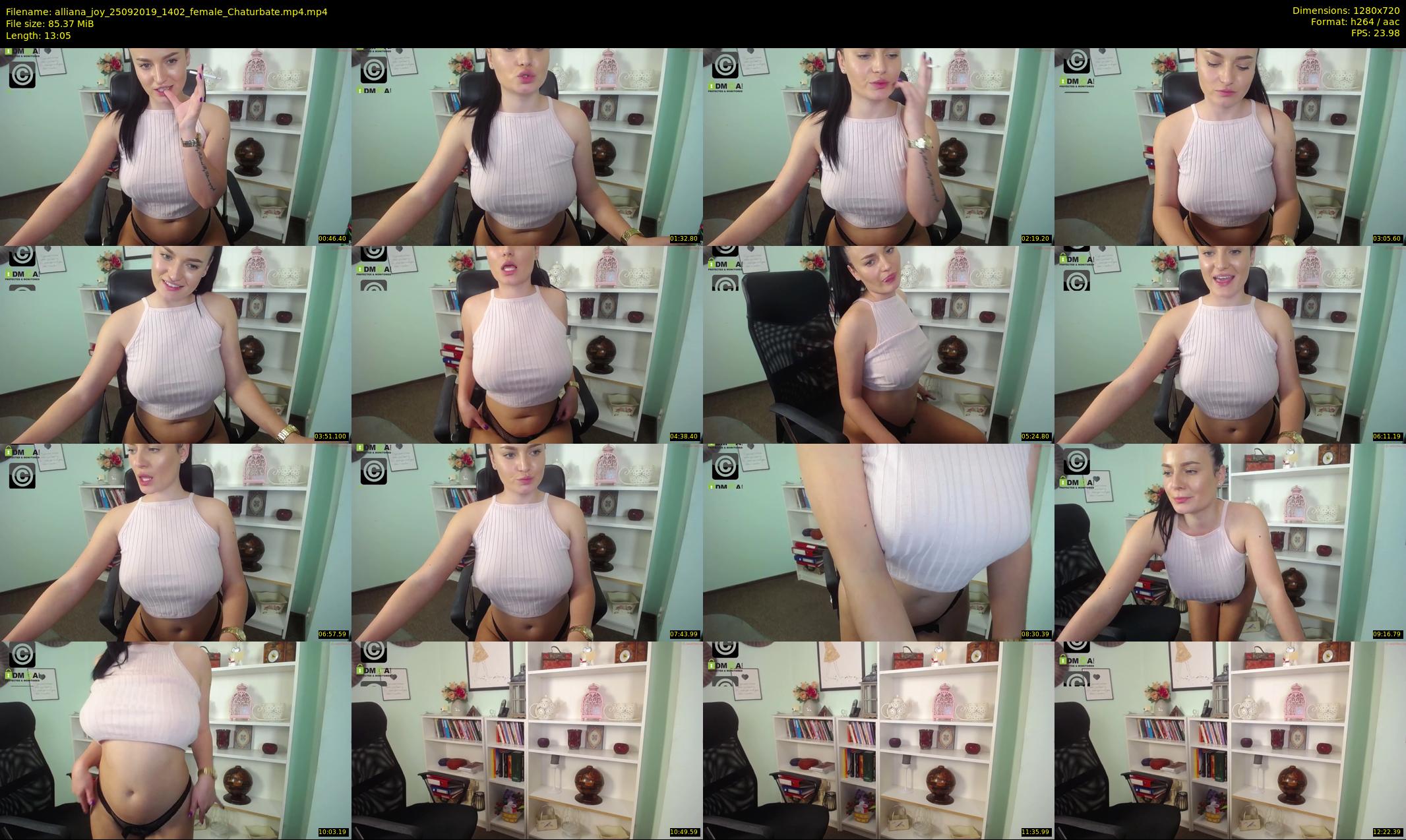 alliana_joy — 14 minute Chaturbate female cam show recording, 720p, Sep 25, 2019